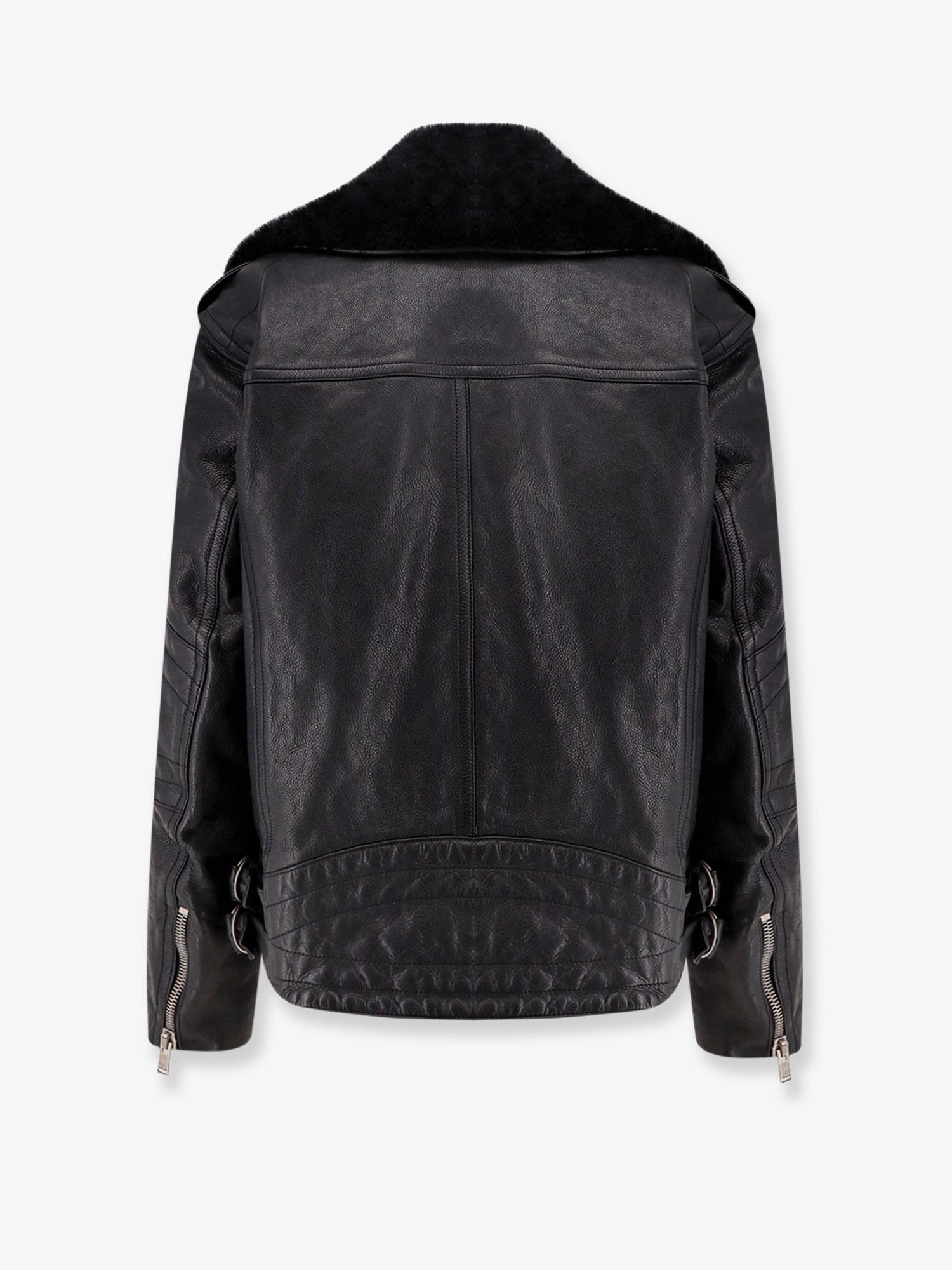 Saint Laurent Woman Saint Laurent Woman Black Leather Jackets - 2