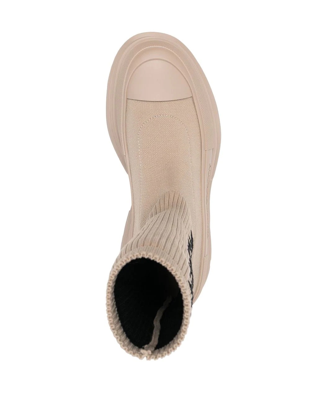 Tread ribbed-knit ankle boots - 4