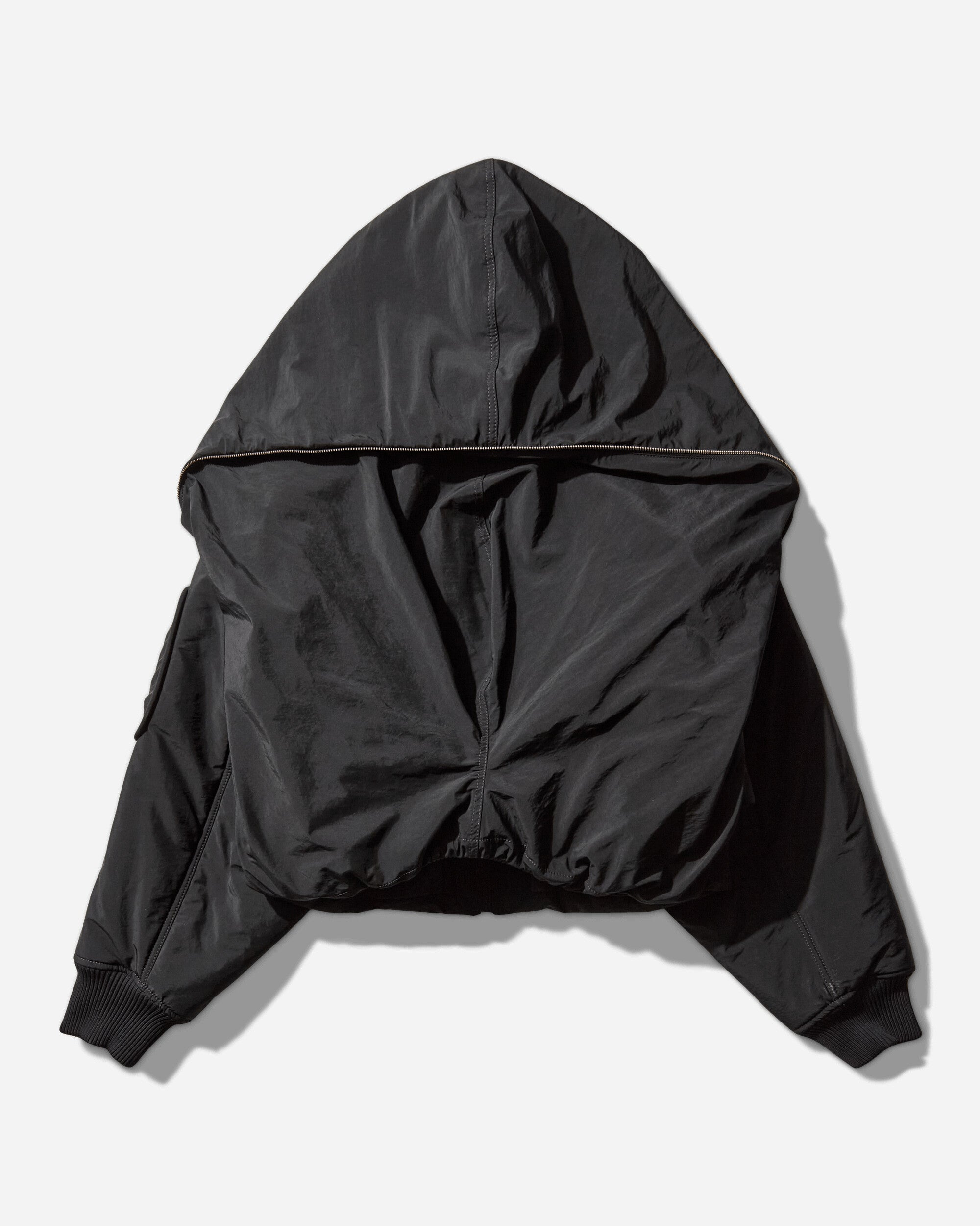 Women's Hooded Bomber Jacket Black - 4