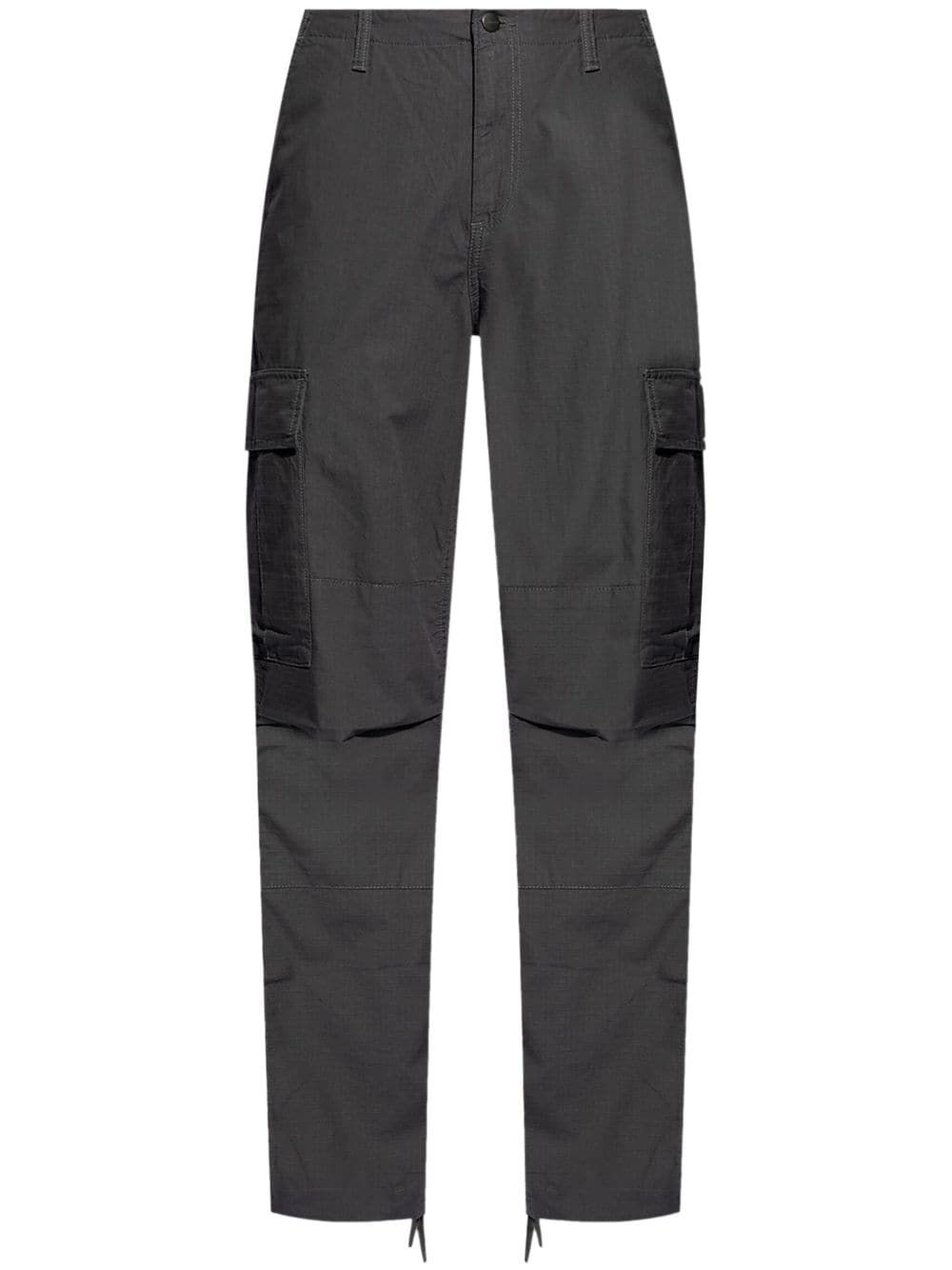 logo-appliquÃ© cotton cargo pants - 1