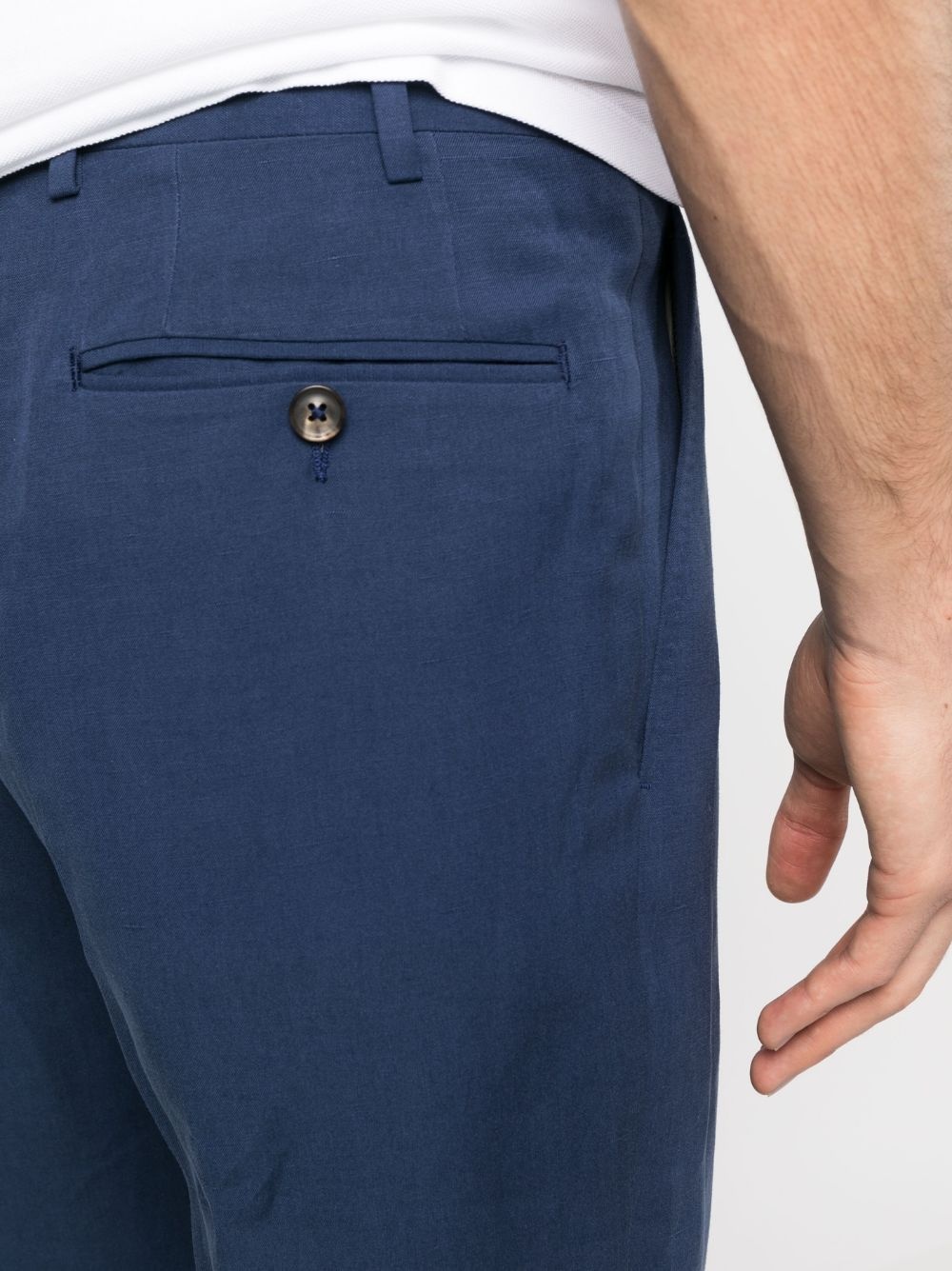 tailored linen-silk trousers - 5