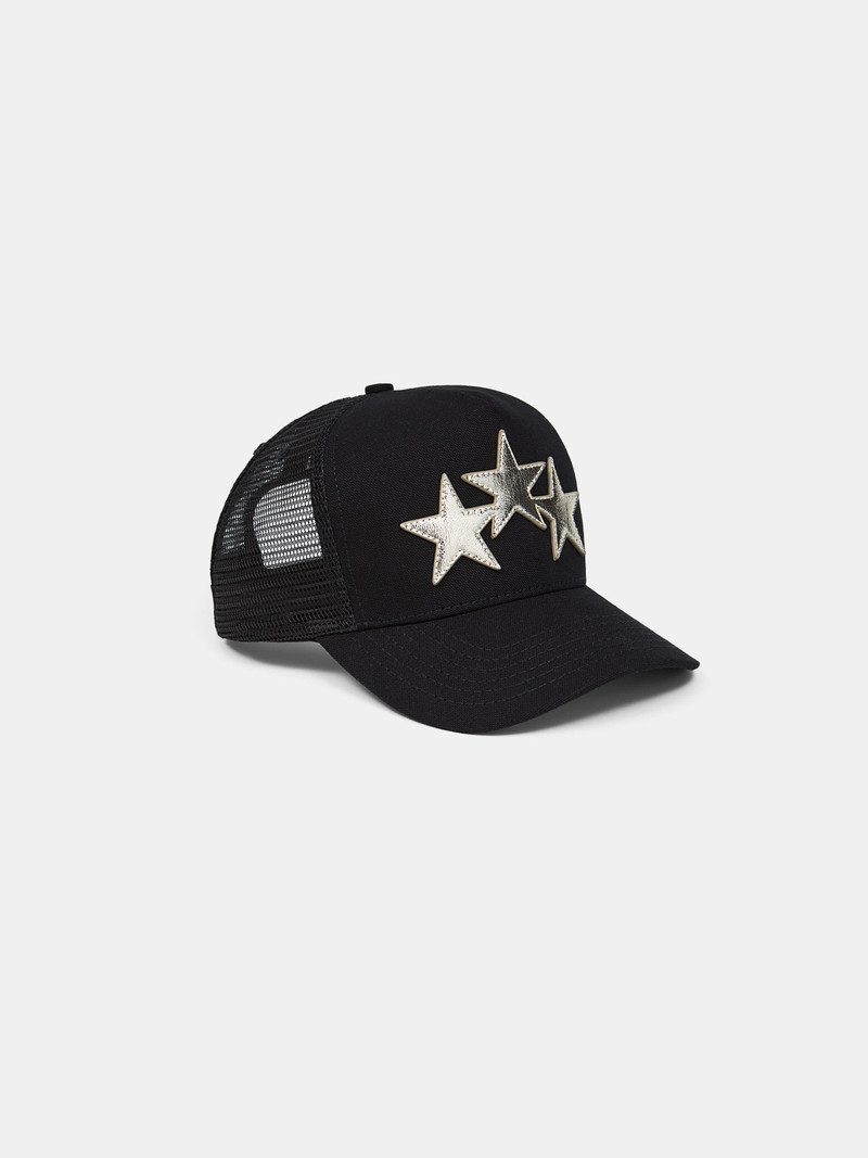 AMIRI 3 STAR METALLIC TRUCKER HAT outlook
