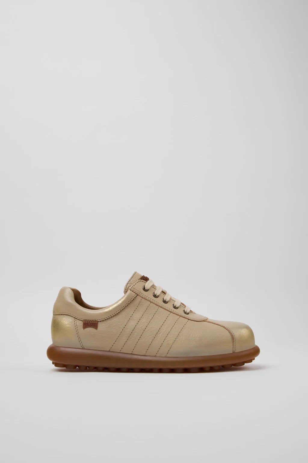 Pelotas Beige Leather Shoes for Women. - 1