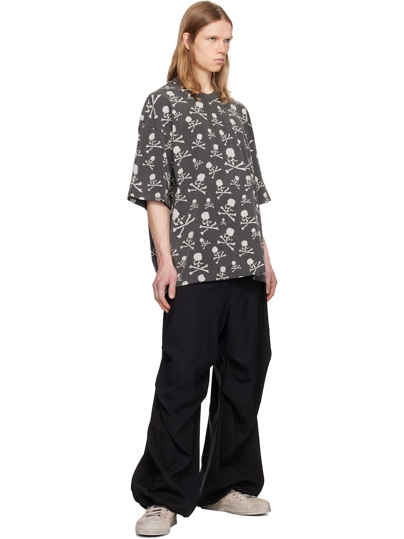 MASTERMIND WORLD Black Boxy Fit Vintage Skull T-shirt outlook