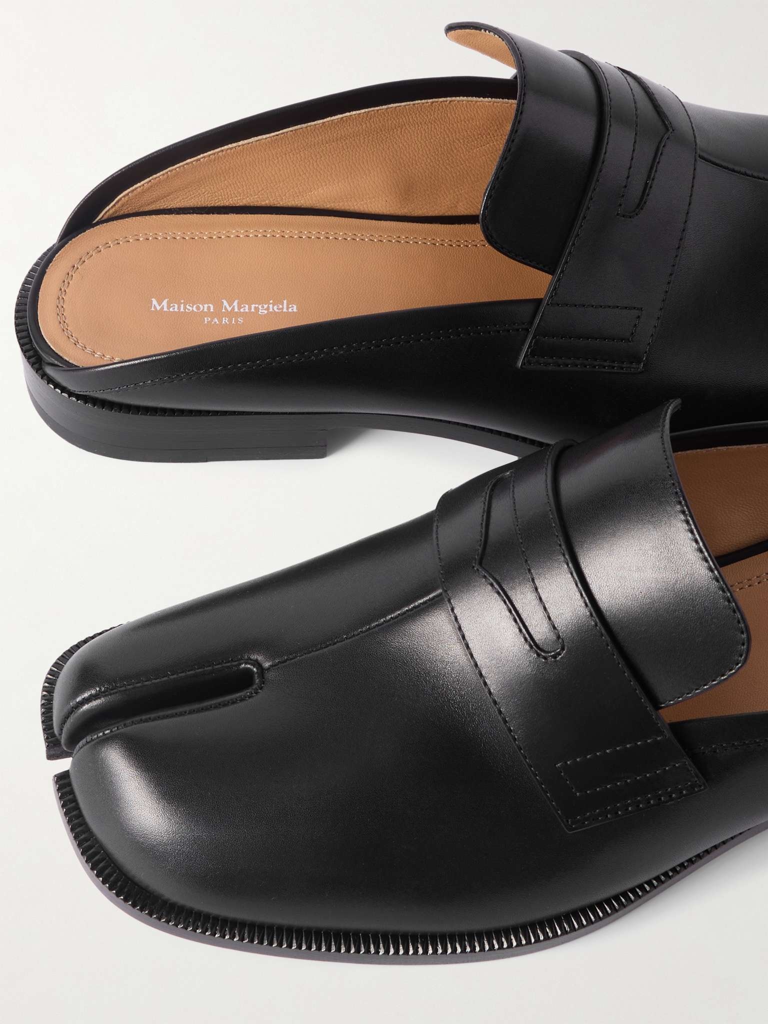 Tabi Leather Backless Penny Loafers - 5