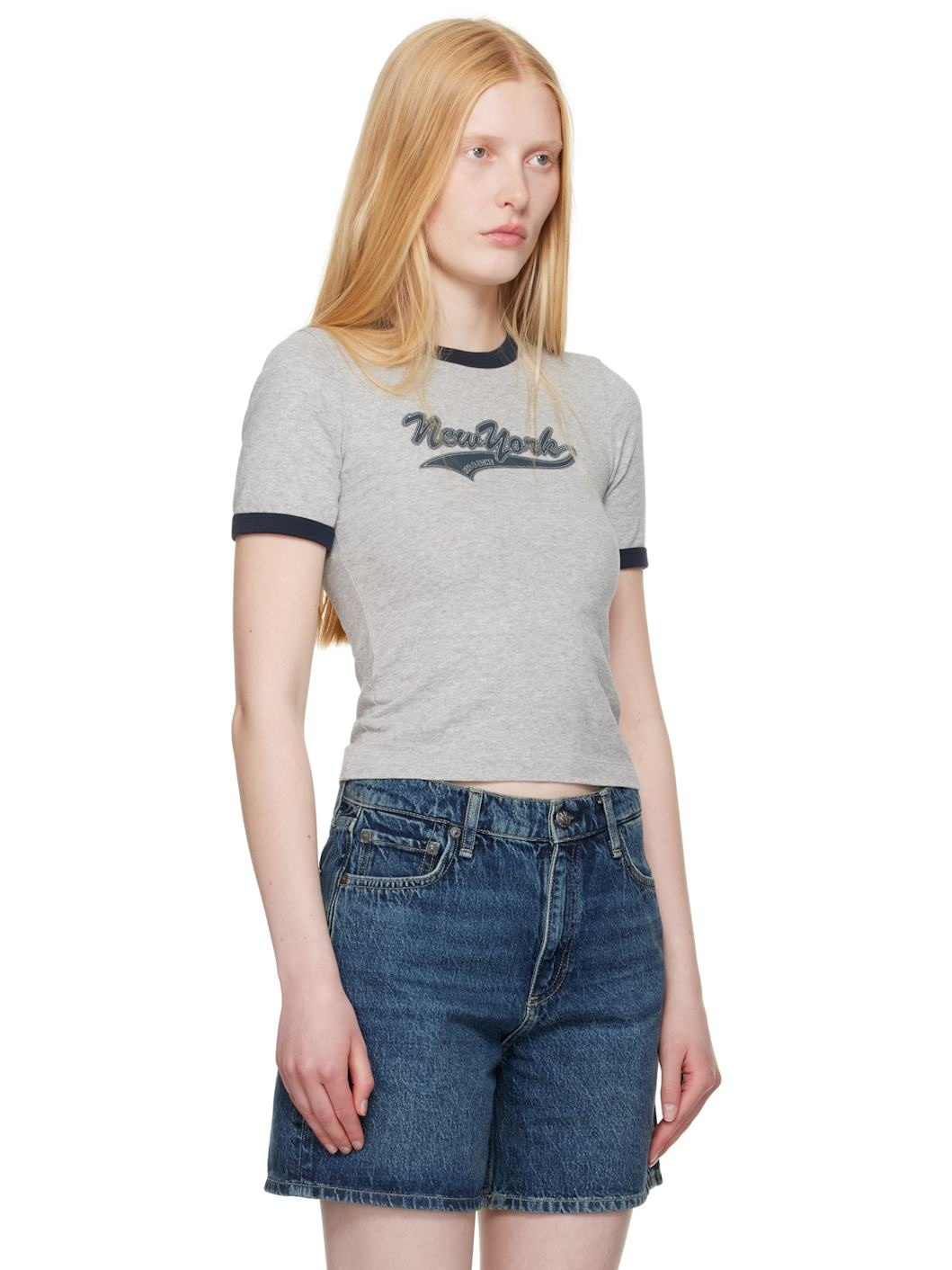 Gray Mica Ringer T-shirt - 2