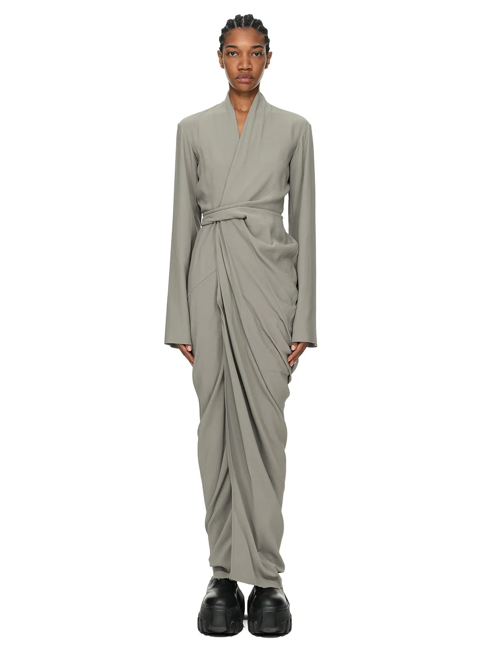 LONG WRAP GOWN - 1