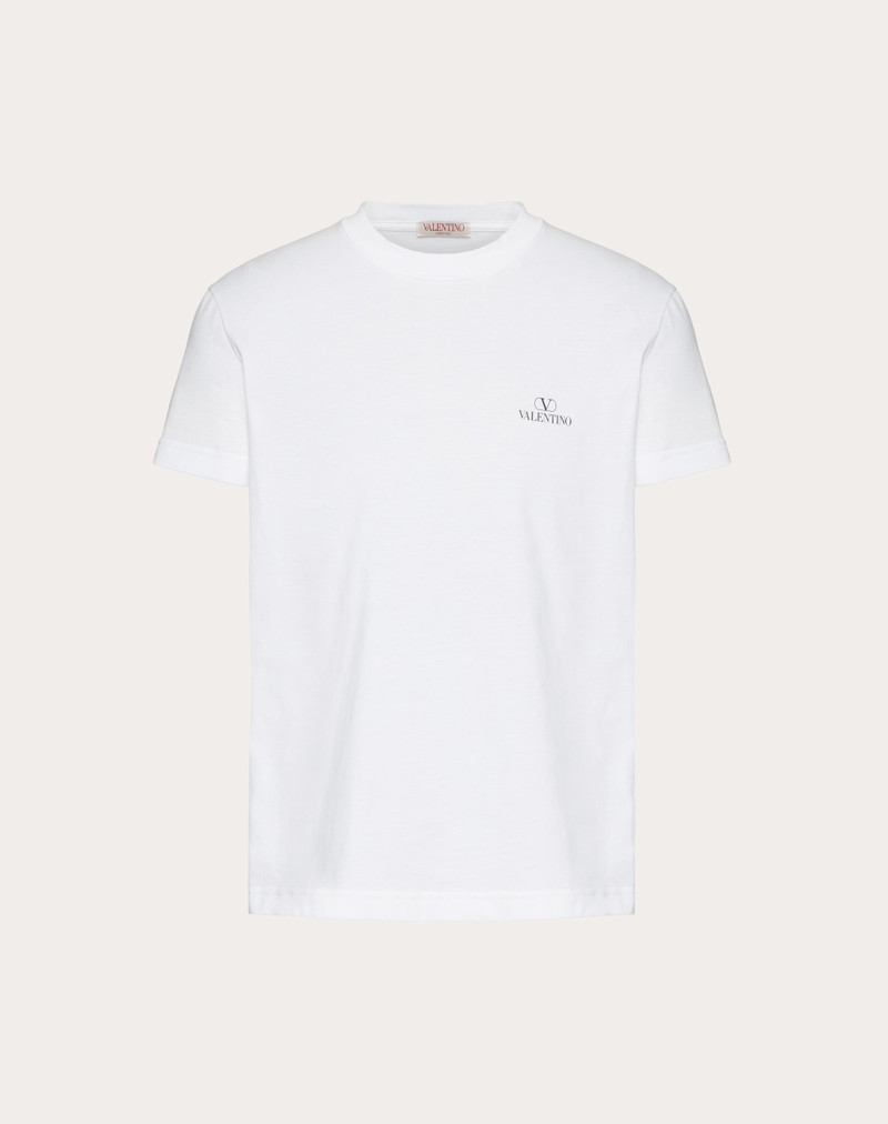 VLOGO VALENTINO PRINT COTTON T-SHIRT 1