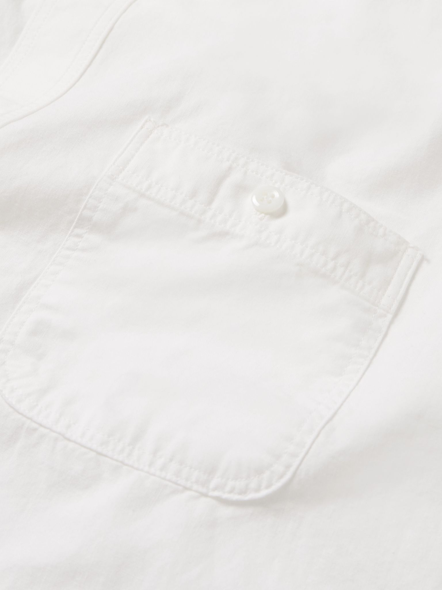 Cotton-Chambray Shirt White - 6