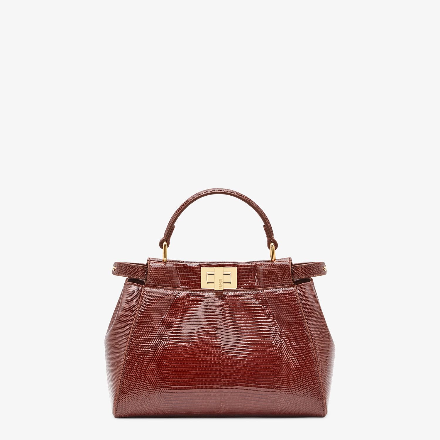 Brown lizard bag - 1