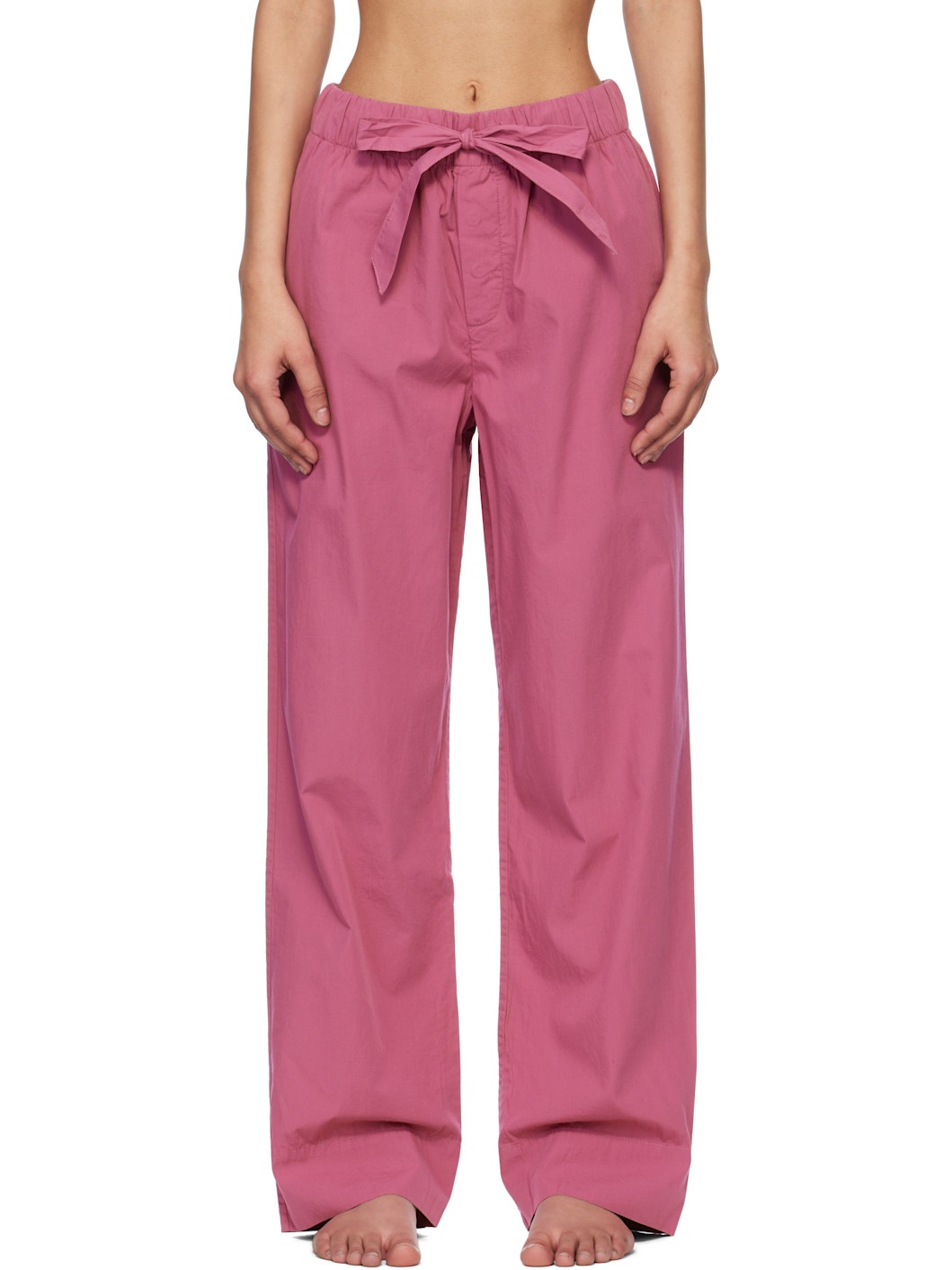 Pink Poplin Pyjama Pants - 1