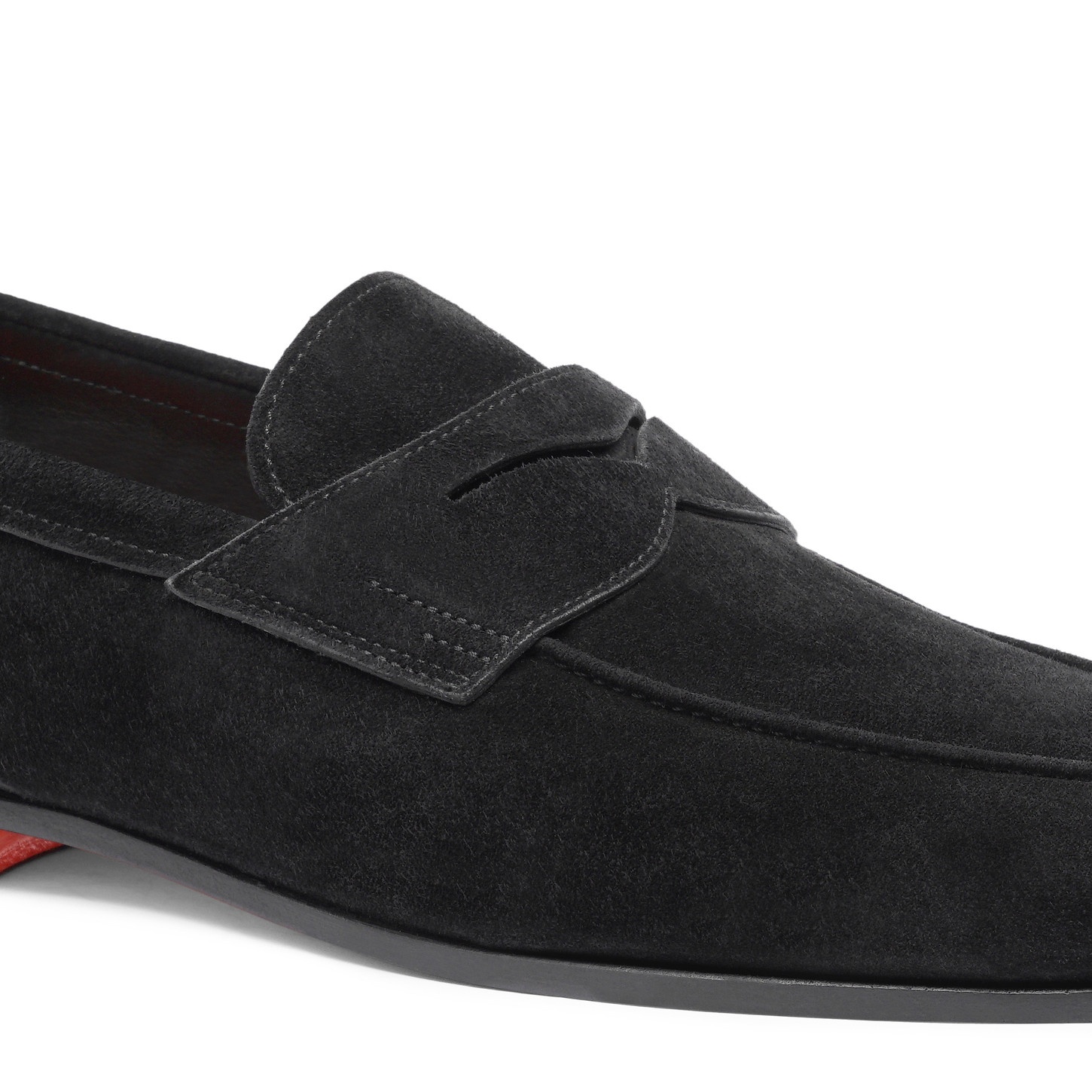 Men's black suede Carlo loafer - 6