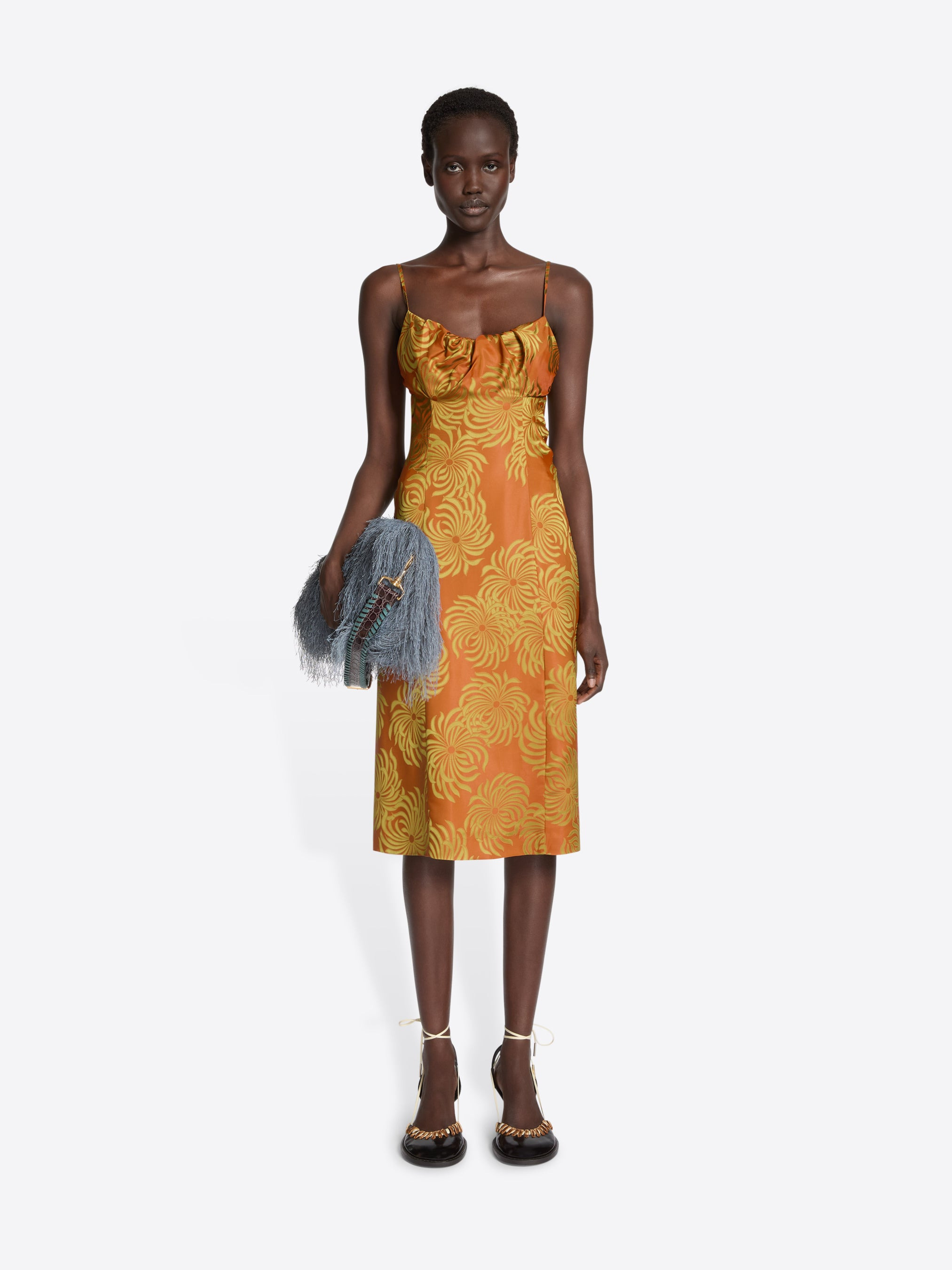 JACQUARD SLIP DRESS - 2