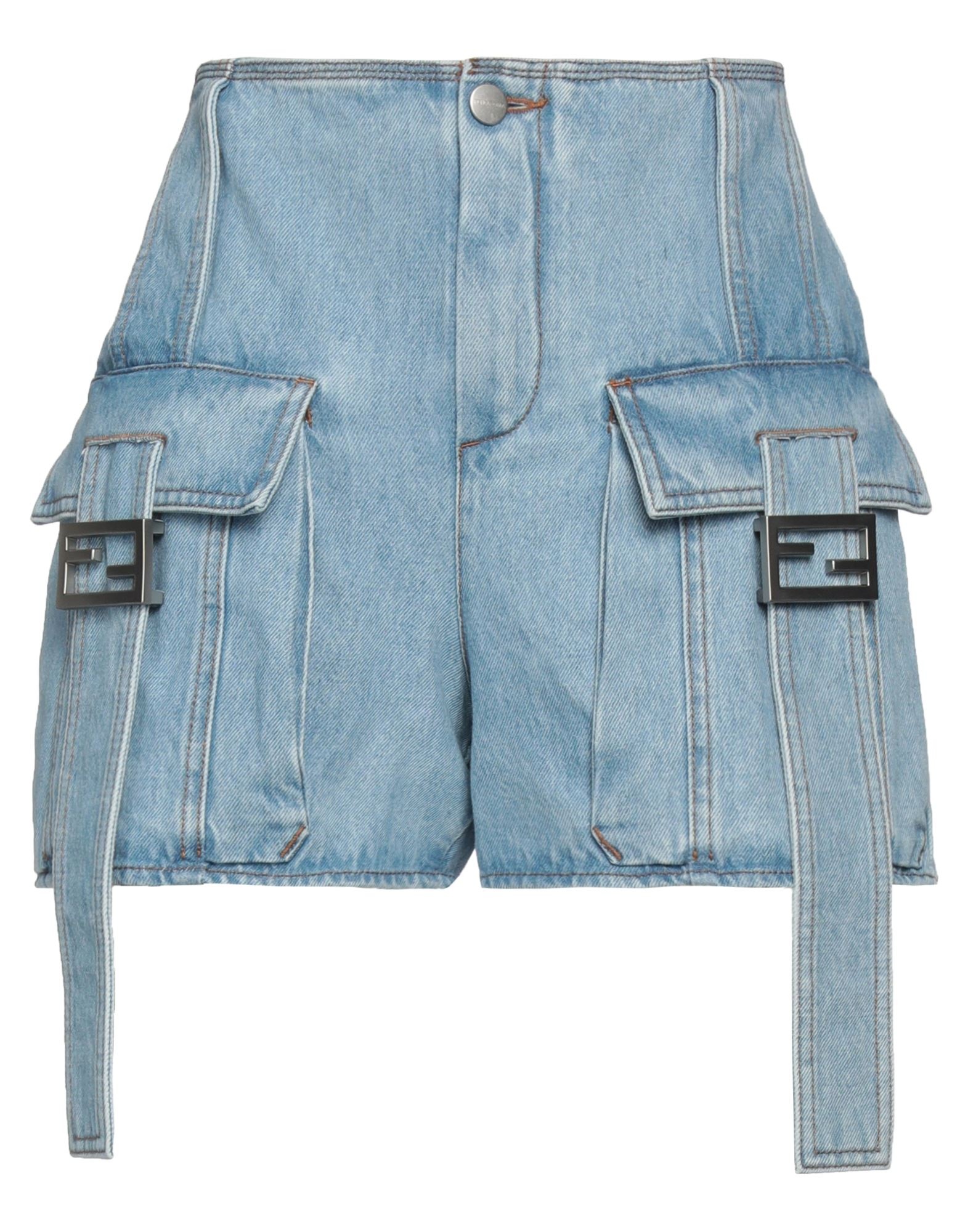 Blue Women's Denim Shorts - 1