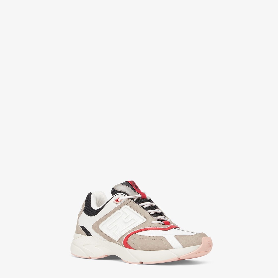 Beige nubuck leather low-tops - 2