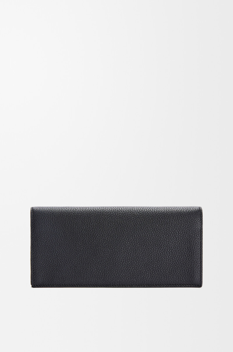 Long horizontal wallet in soft grained calfskin 4