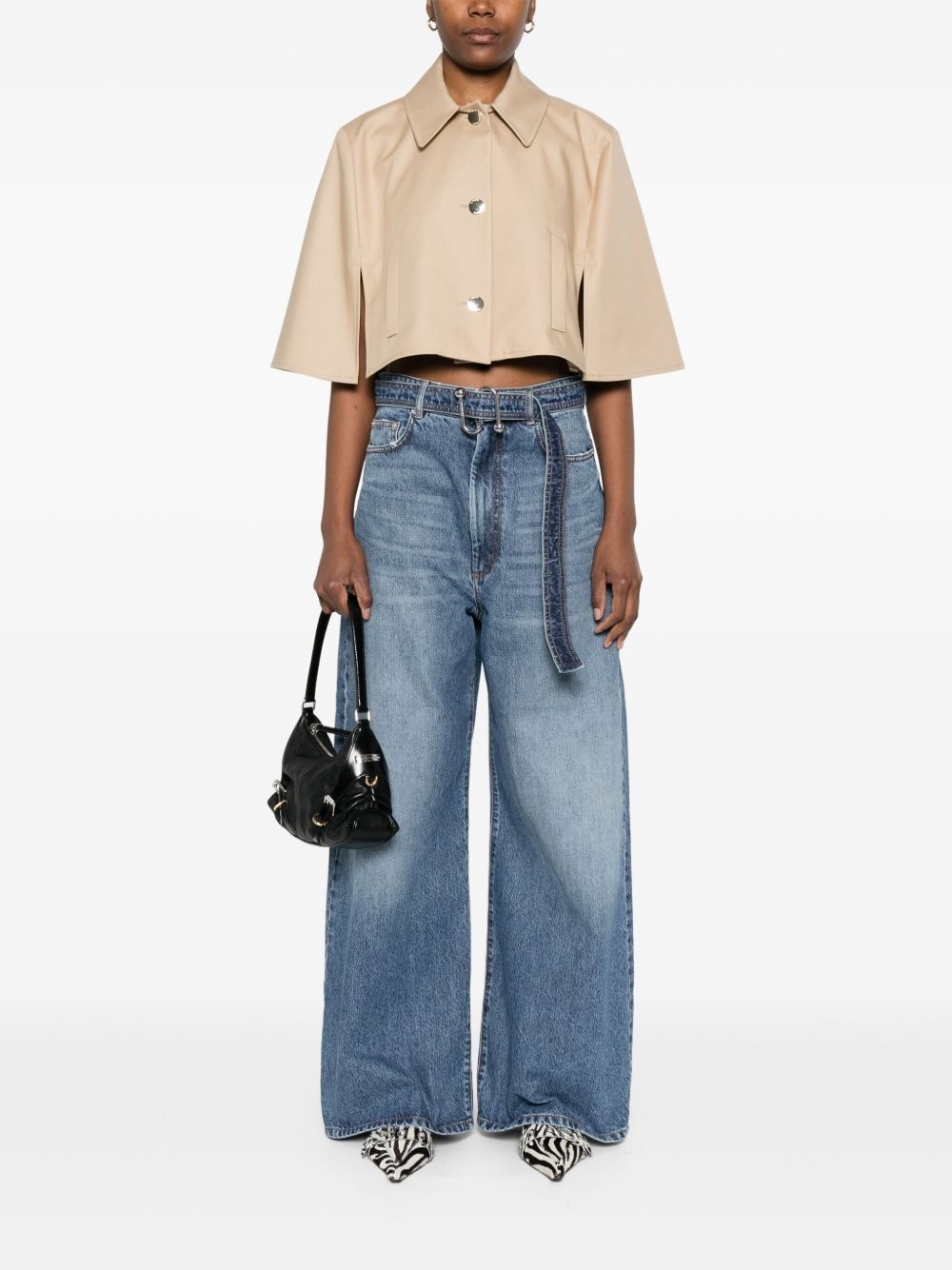 belted jeans - 2
