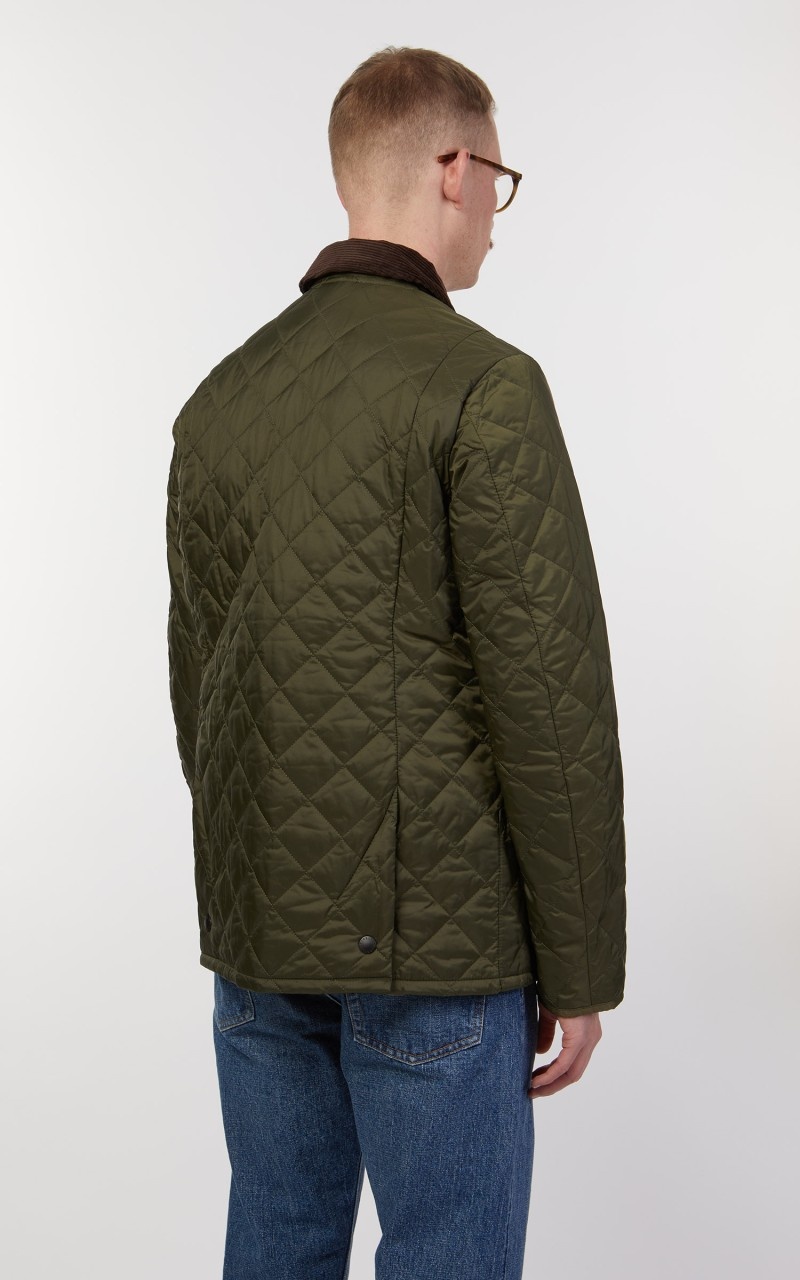 QUILTED JACKET HERITAGE LIDDESDALE OLIVE - 6