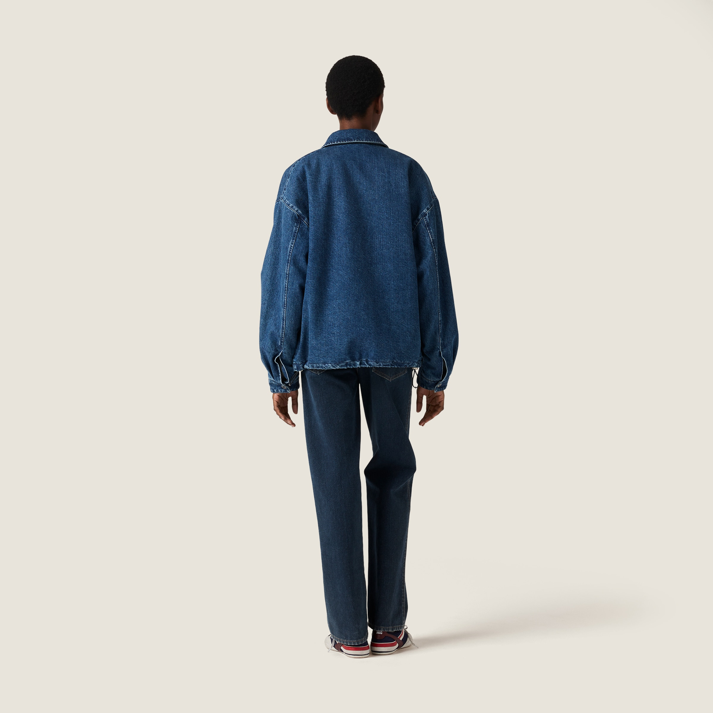 Cashmere denim blouson jacket - 3