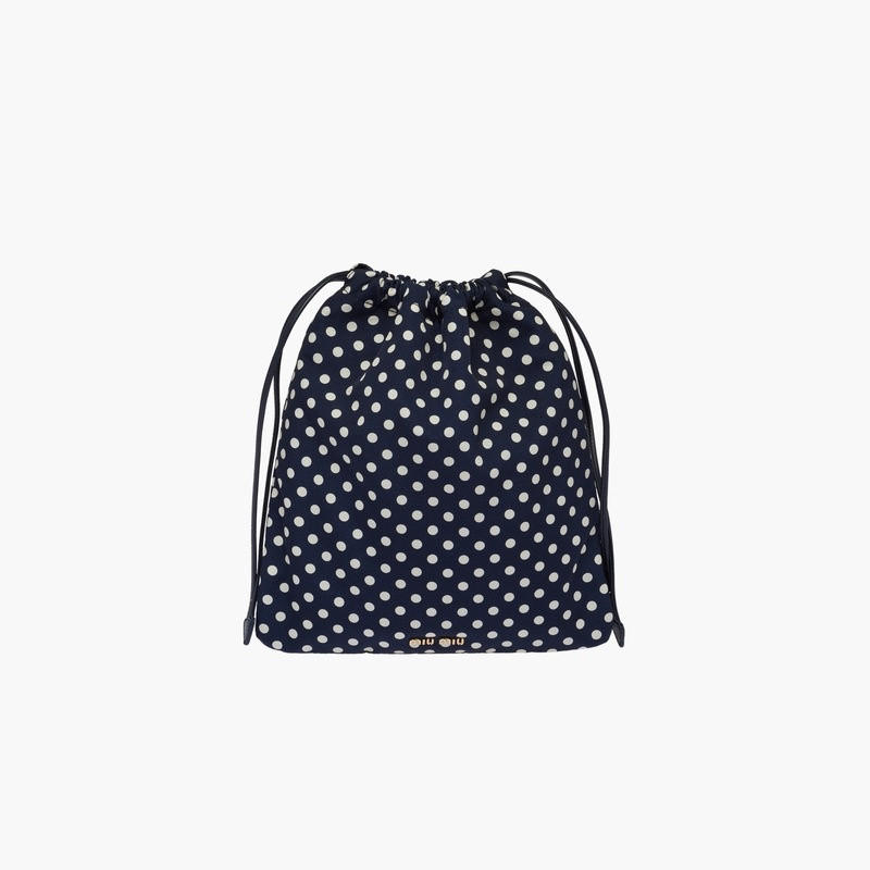 Miu Miu Printed faille pouch outlook