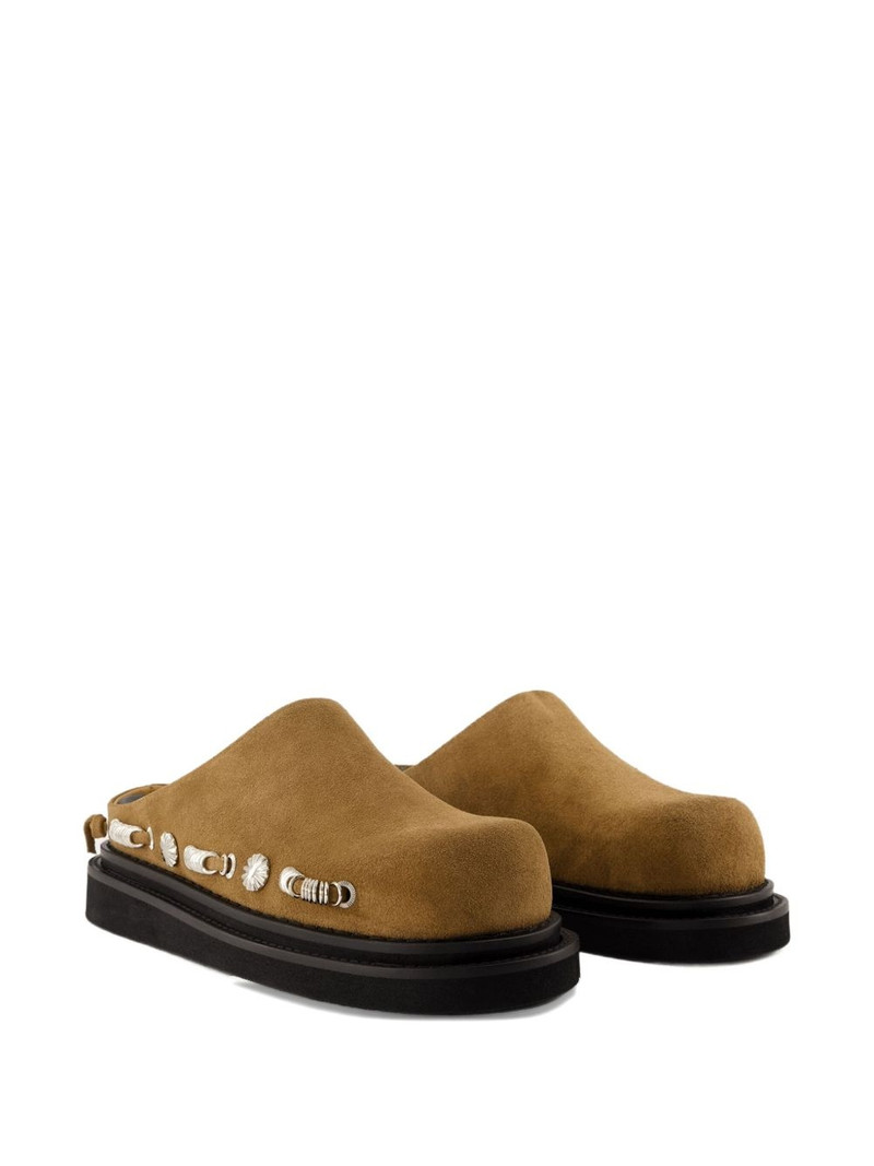TOGA PULLA suede clogs outlook