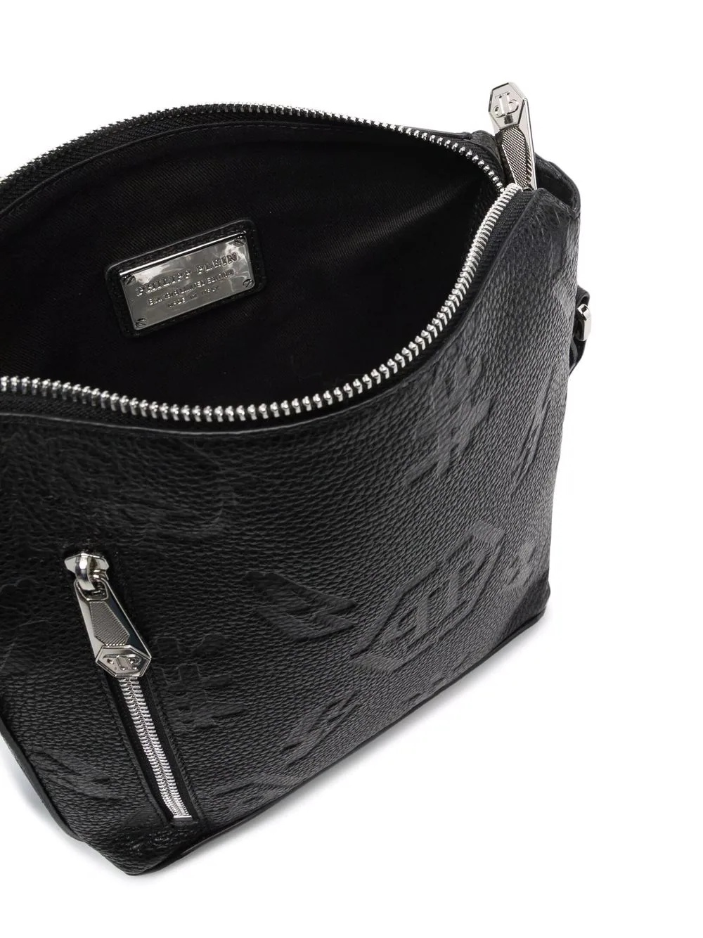 embossed monogram crossbody bag - 5