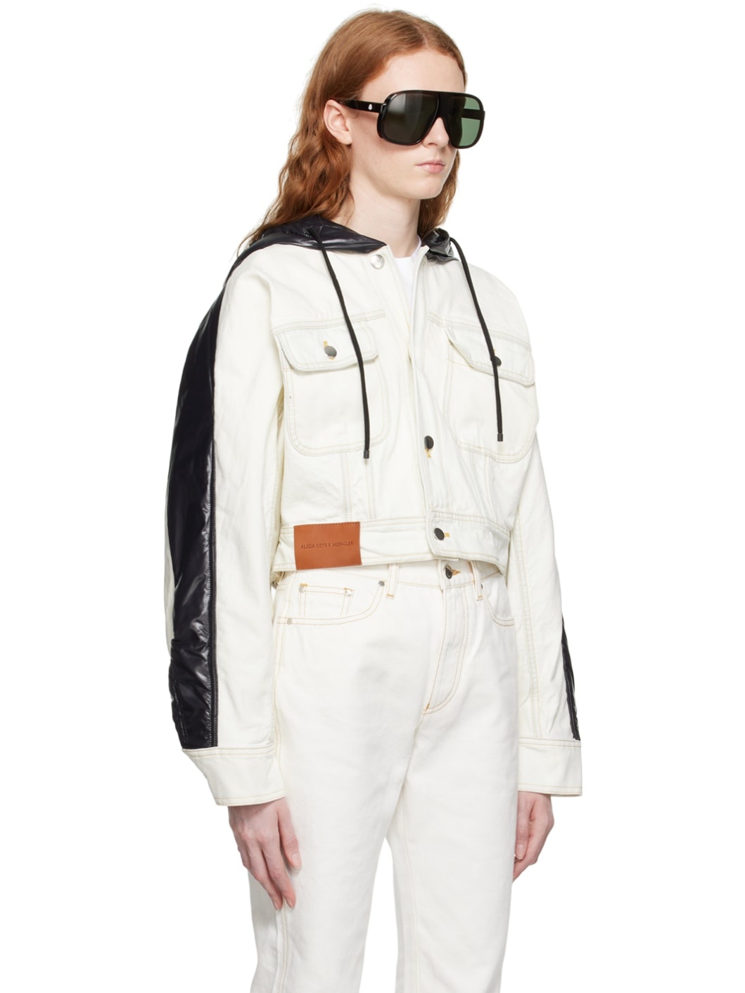 Moncler Alicia Keys White & Black Flushing Jacket - 2