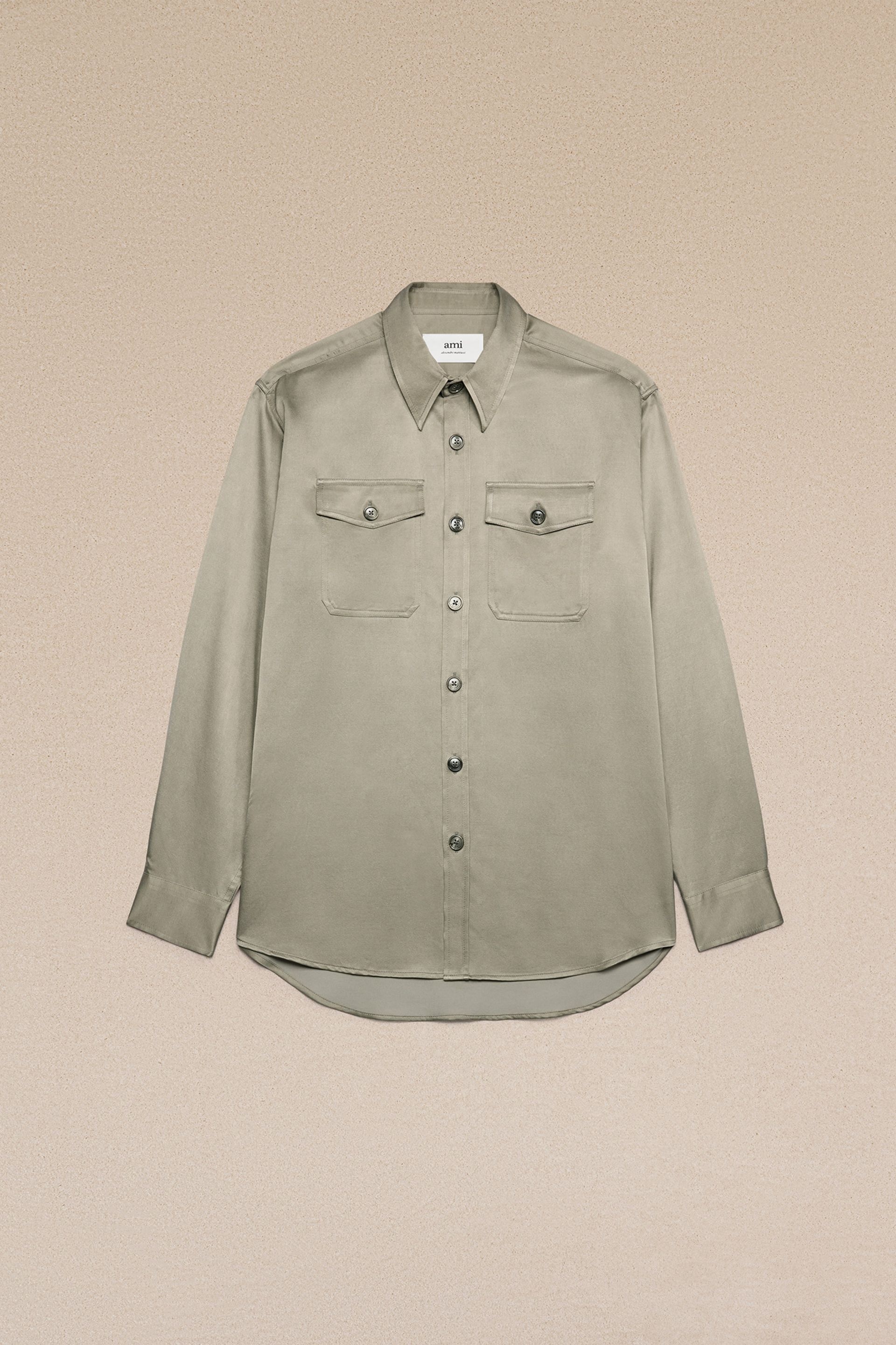 Overshirt With Chest Pocket - 3