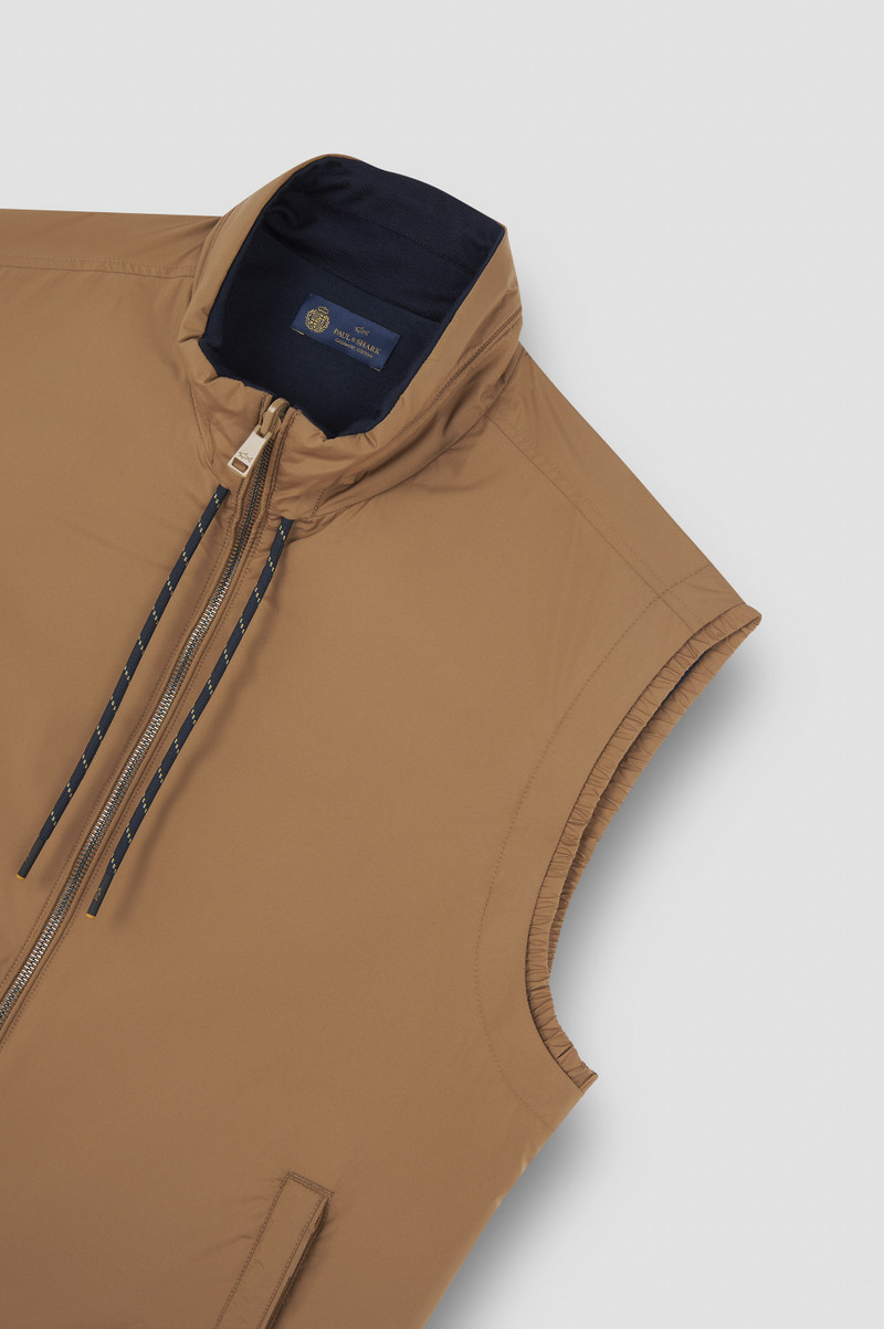 REVERSIBLE GILET IN WOOL, SILK, AND MICROFIBER 5