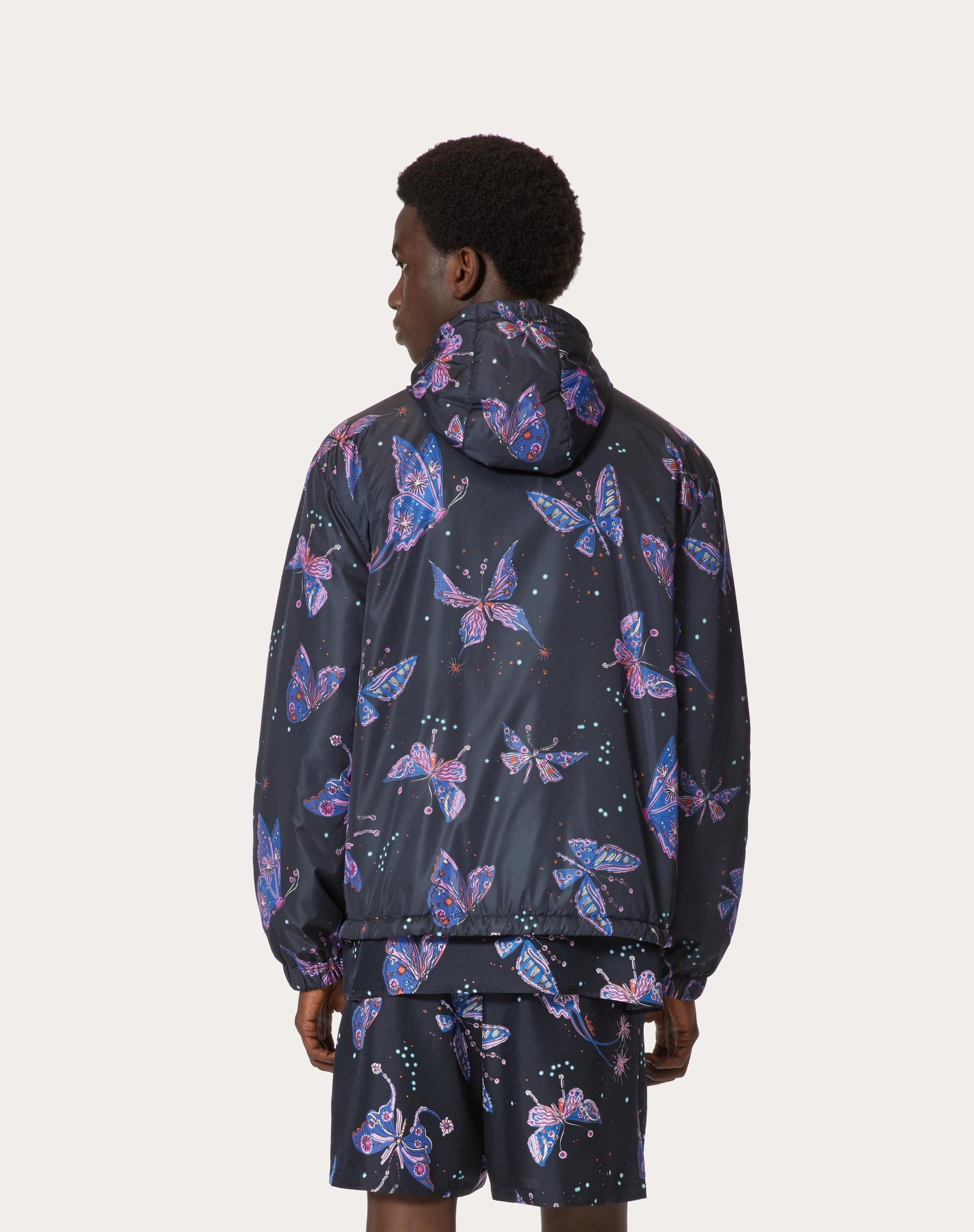 NYLON WINDBREAKER WITH VALENTINO UTOPIA BUTTERFLY PRINT - 4