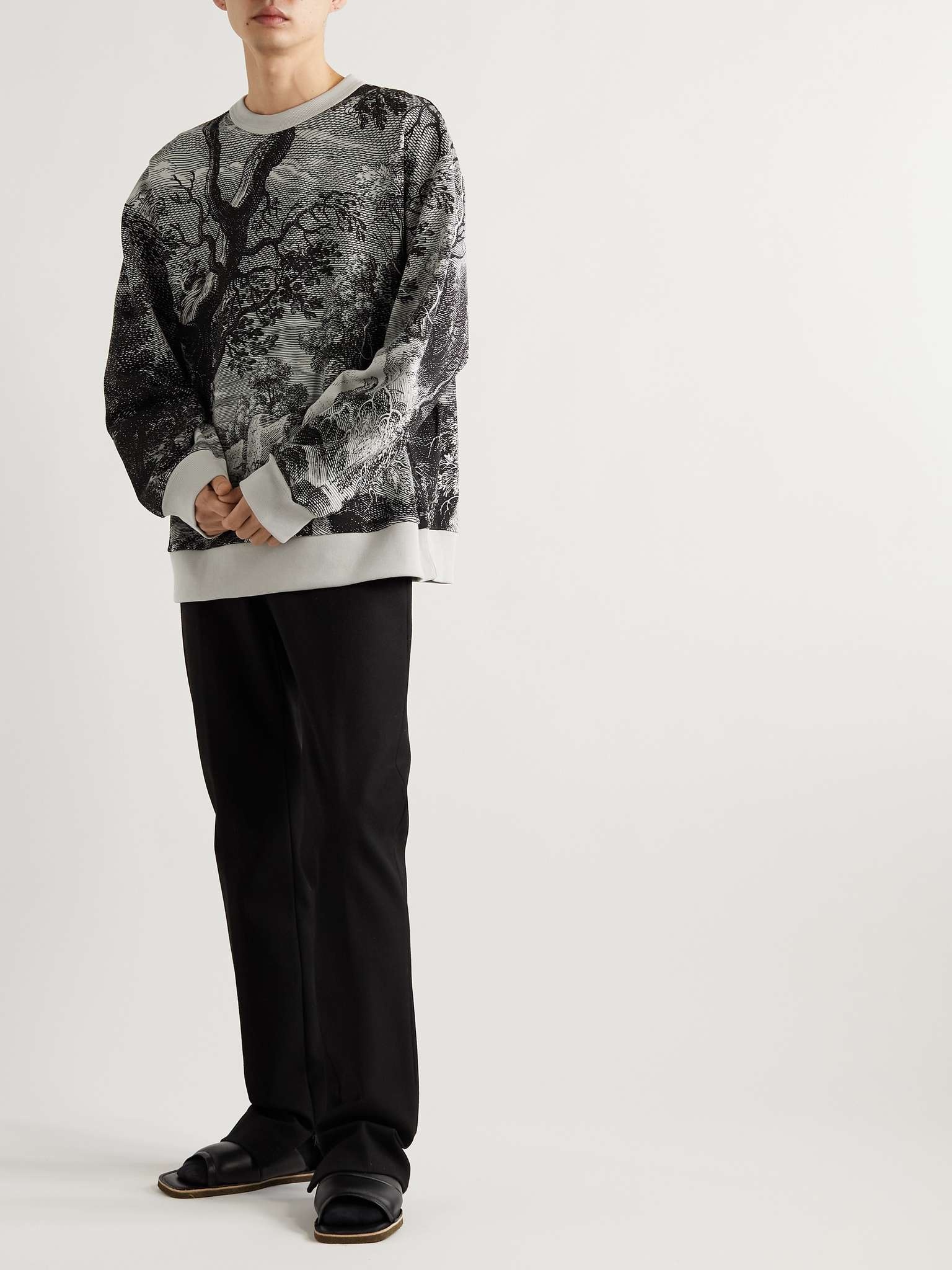Oversized Printed Cotton-Jersey Sweatshirt - 2