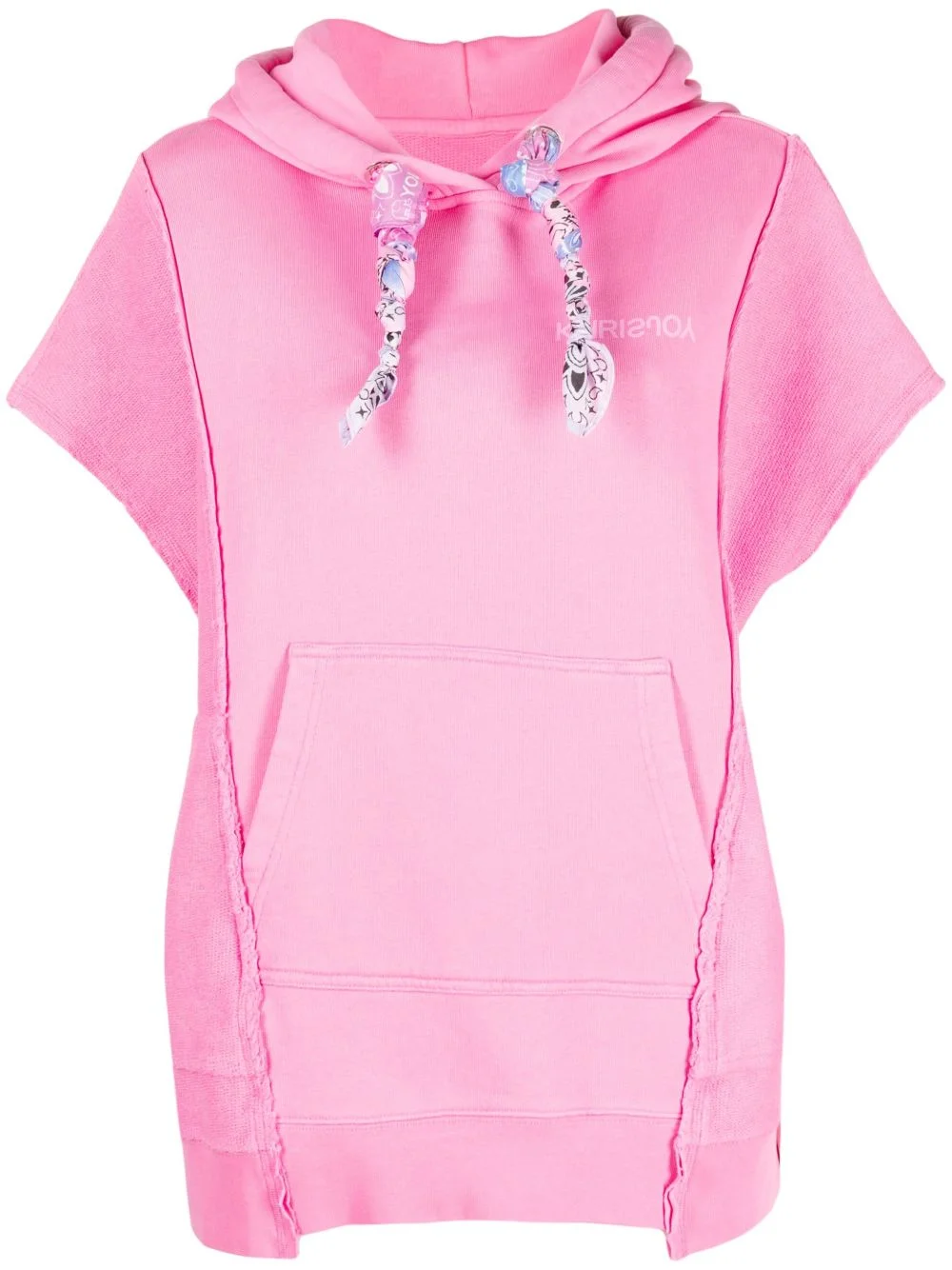 sleeveless cotton hoodie - 1