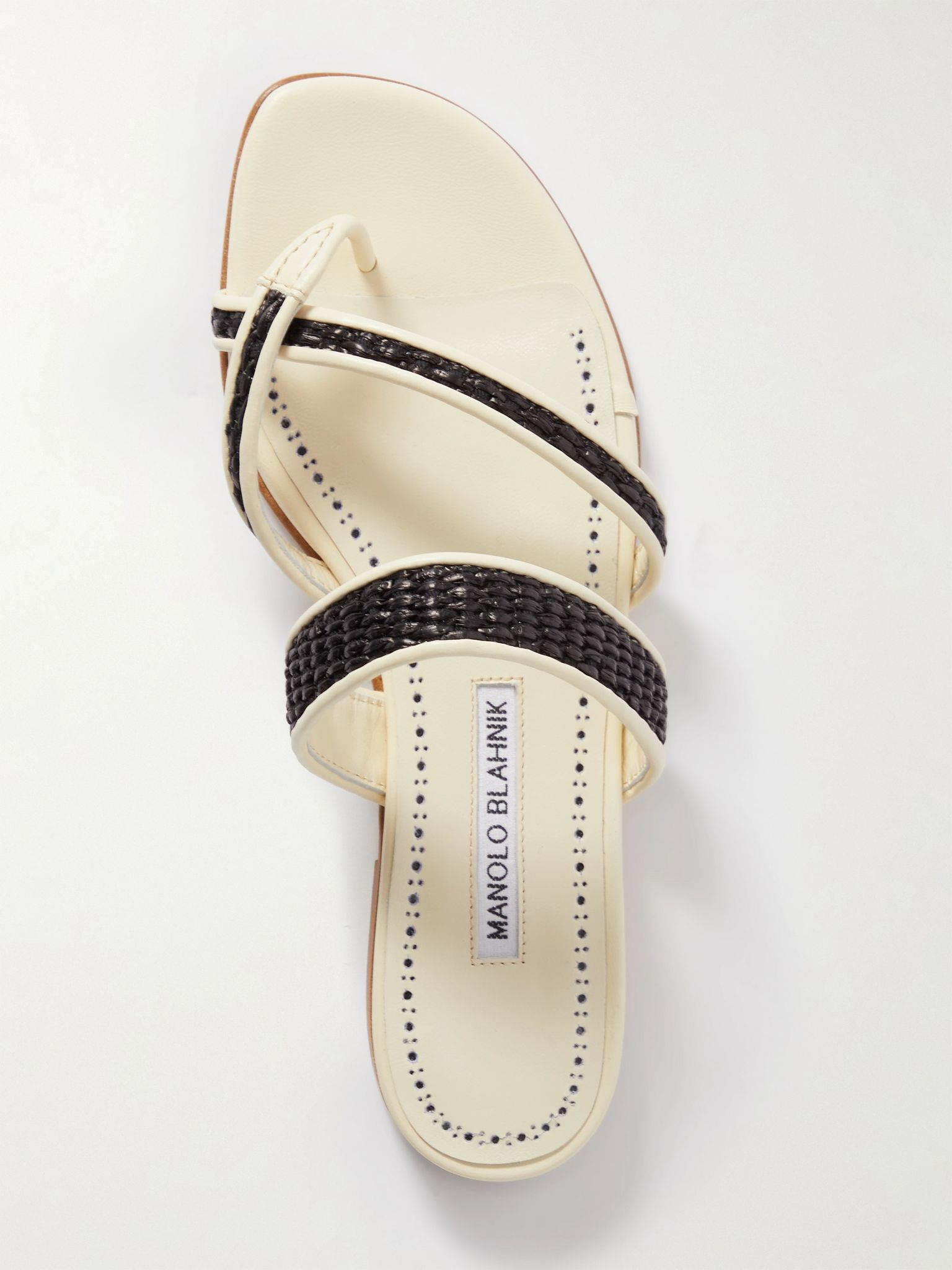 Susara raffia and leather sandals Neutral - 5