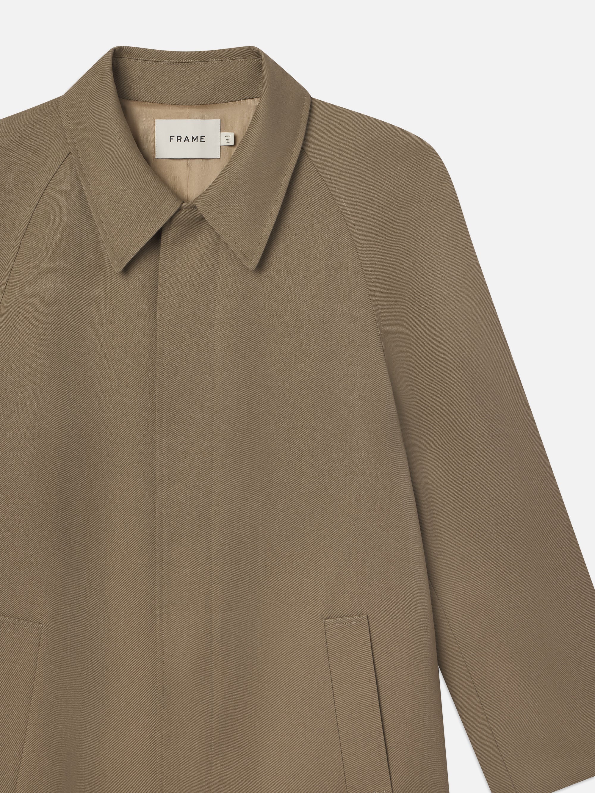 Wool Trench Coat in Light Brown - 2