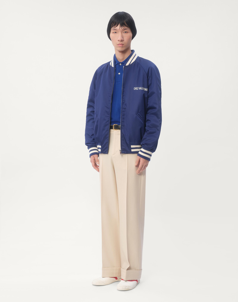 Valentino LONG-SLEEVED COTTON PIQUÉ POLO SHIRT WITH VLOGO EMBROIDERY outlook