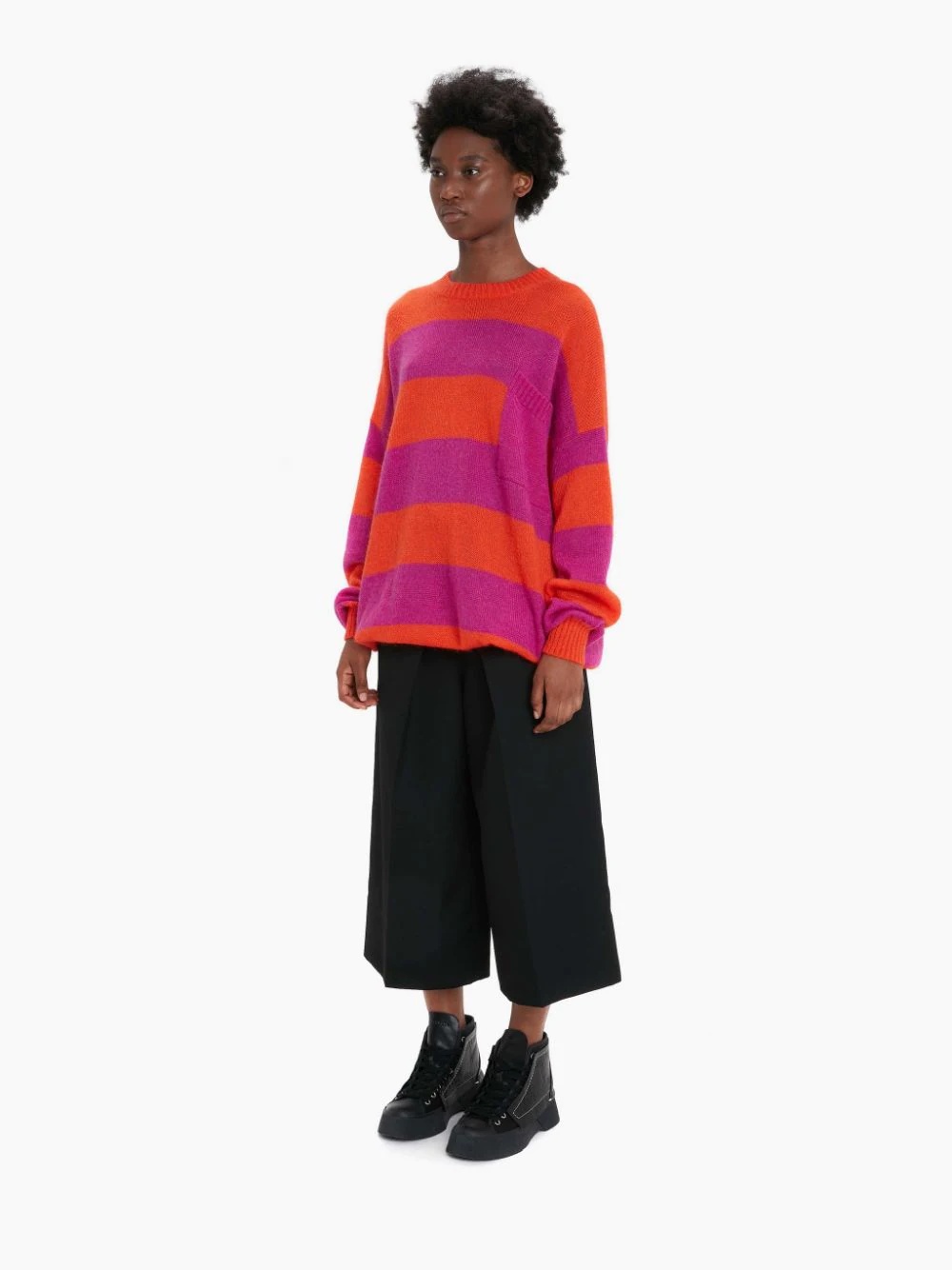 STRIPED PATCHPOCKET CREWNECK JUMPER - 3