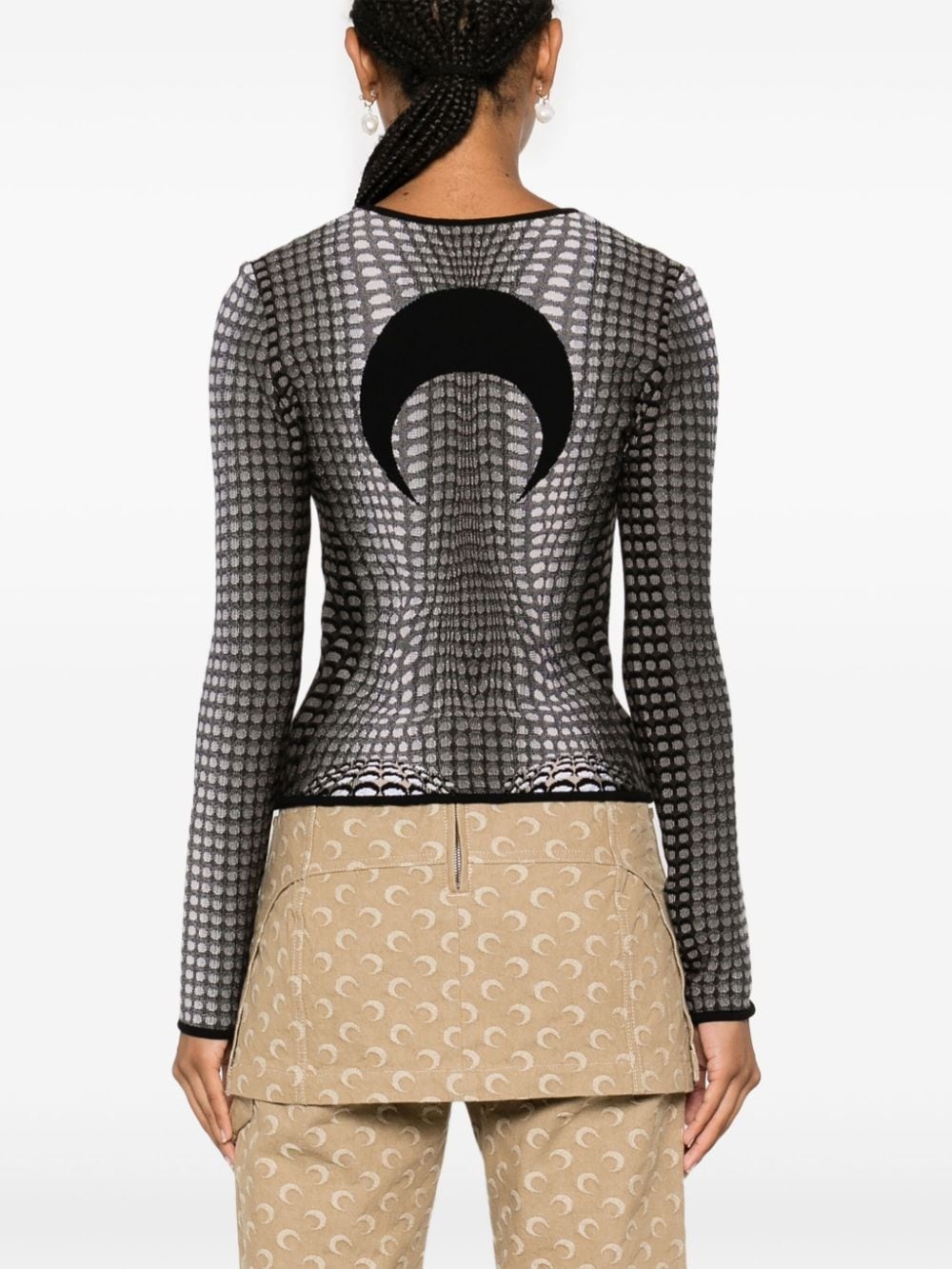 moon jacquard sweater - 4