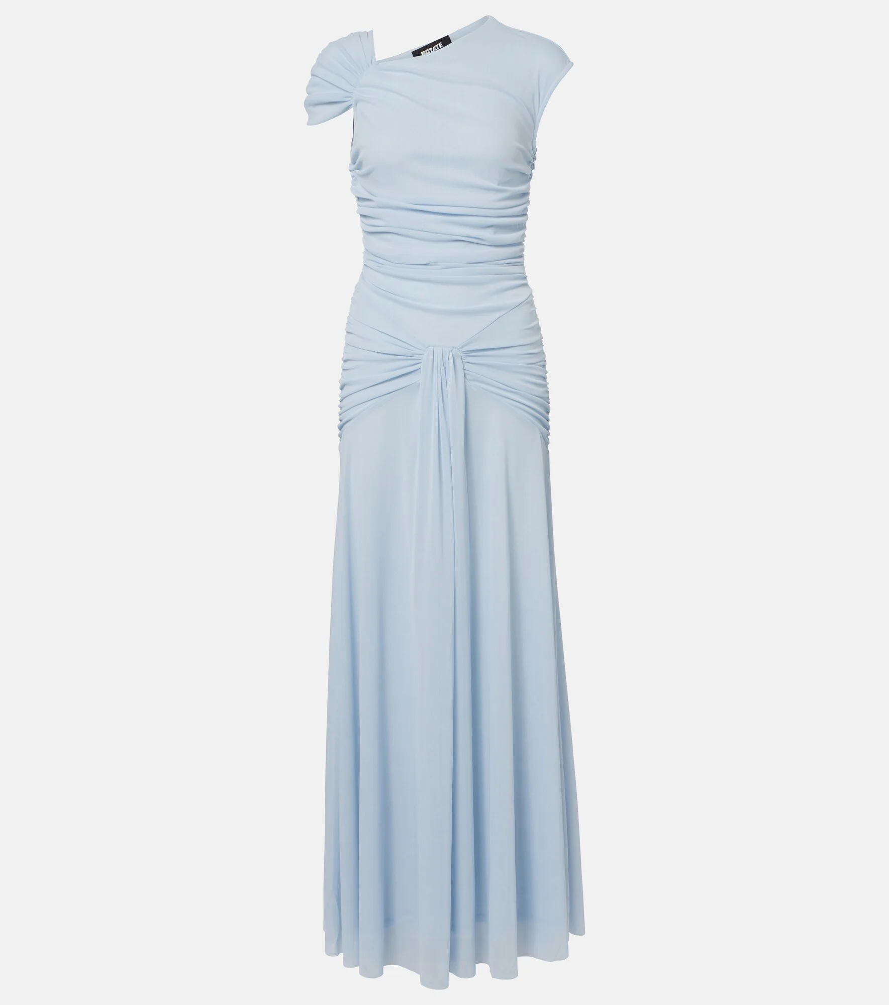 Asymmetric draped maxi dress - 1