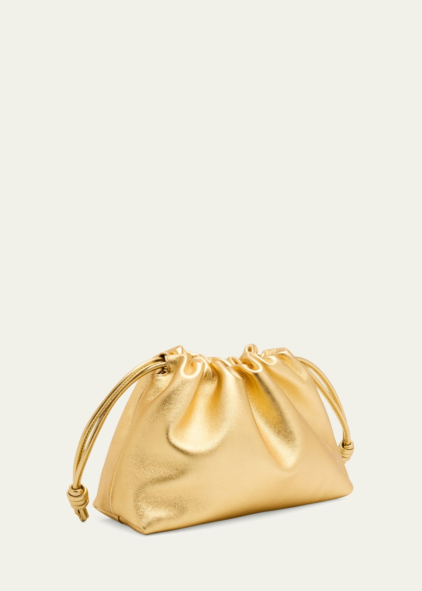Flamenco Metallic Leather Shoulder Bag - 3
