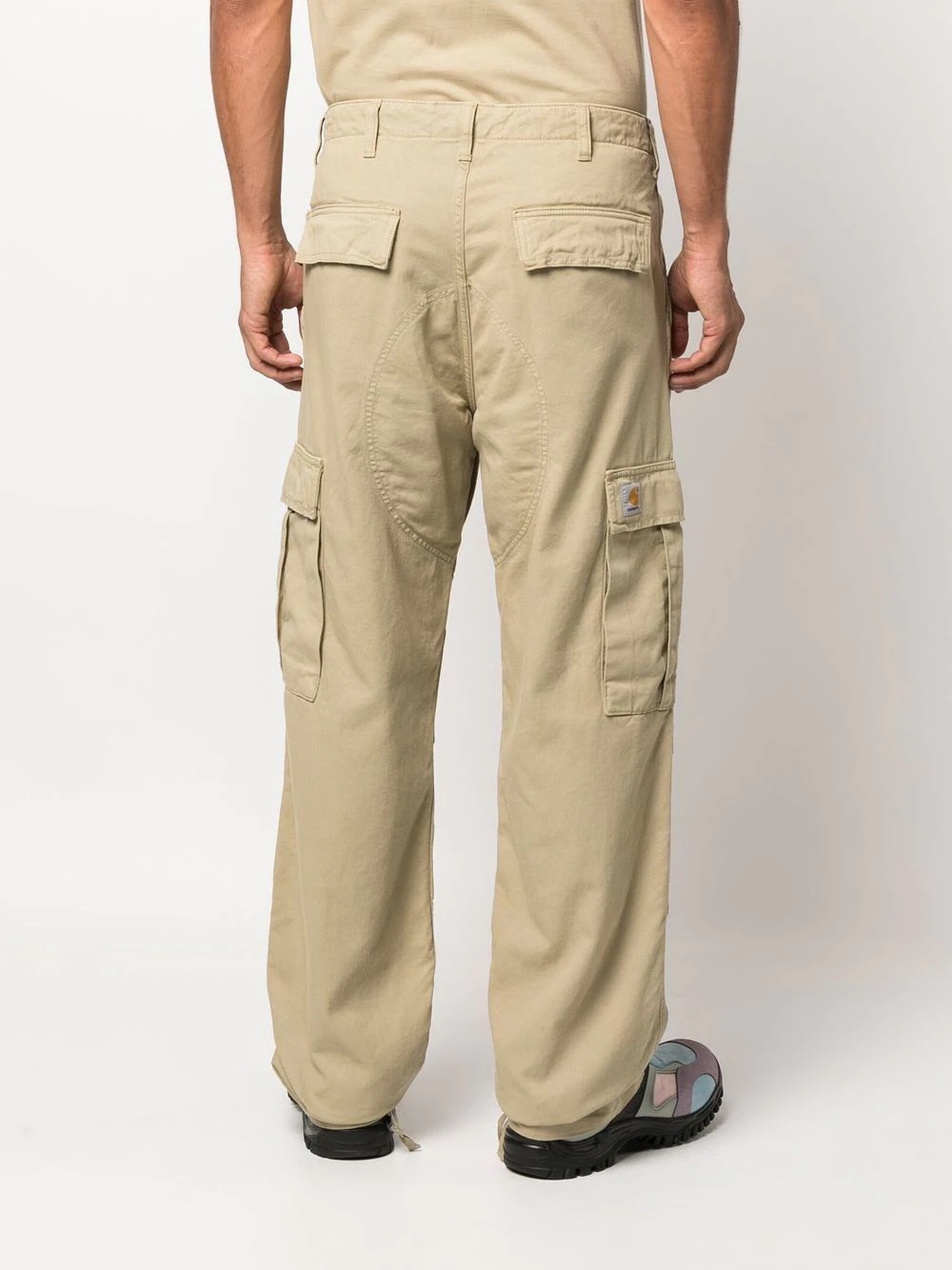 straight-leg cargo trousers - 4