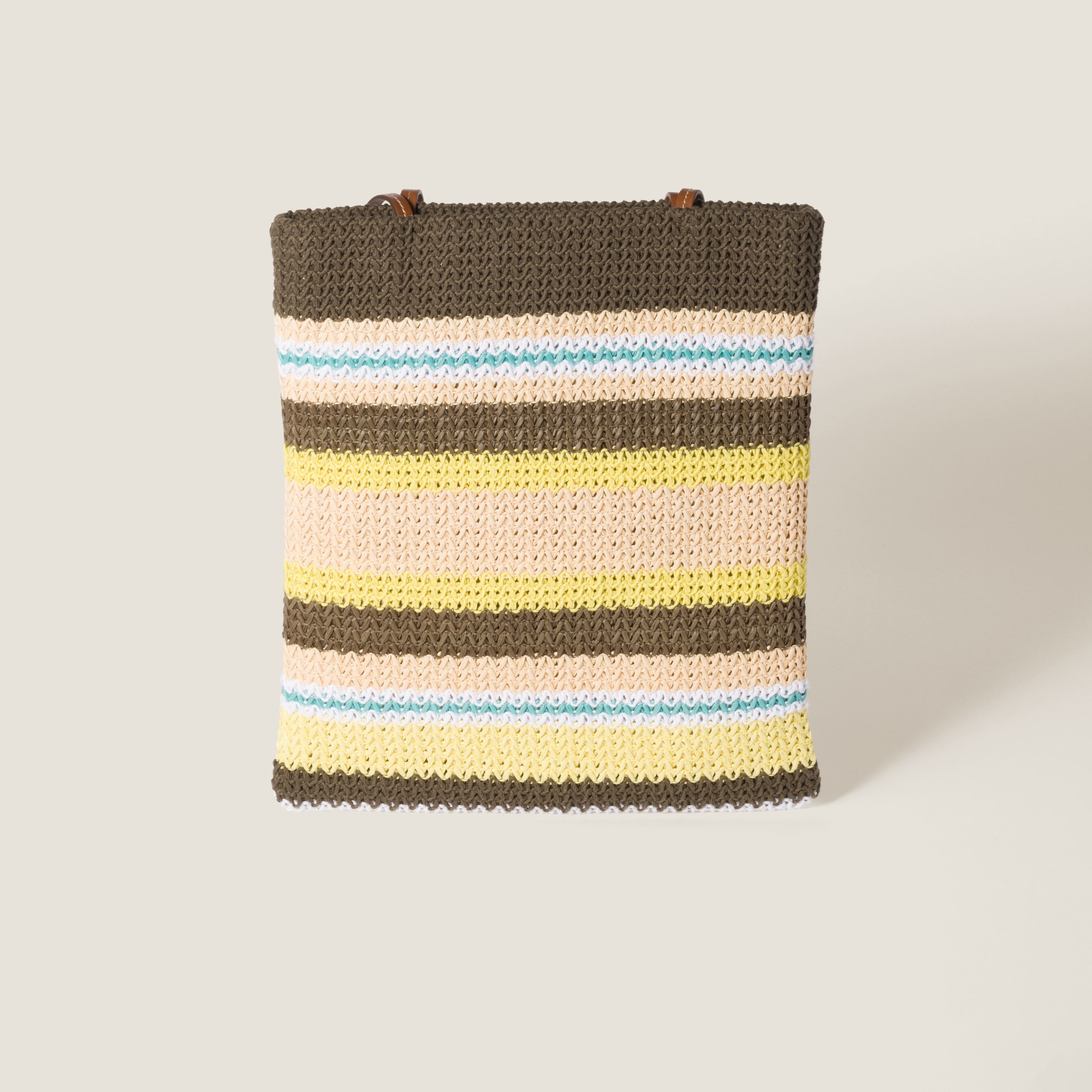 Raffia-effect woven tote bag - 4