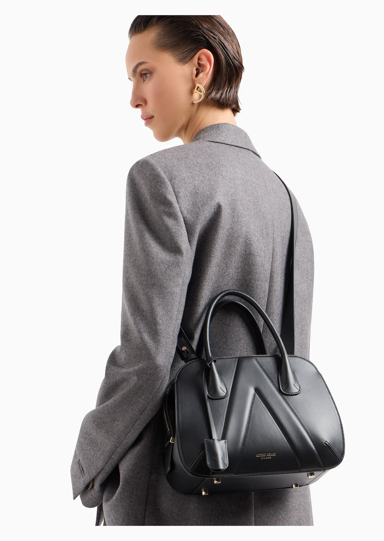 Small leather la Prima Boston bag - 8