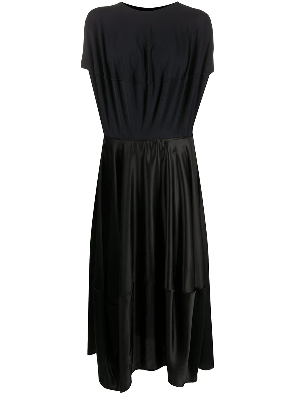 draped mid-length dress - 1