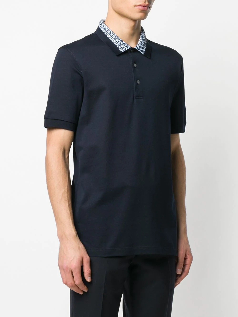 Gancini collar polo shirt - 3