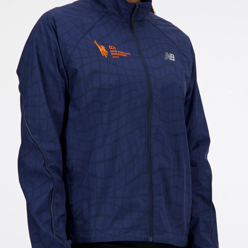 NYC Marathon Printed Impact Run Light Pack Jacket 4