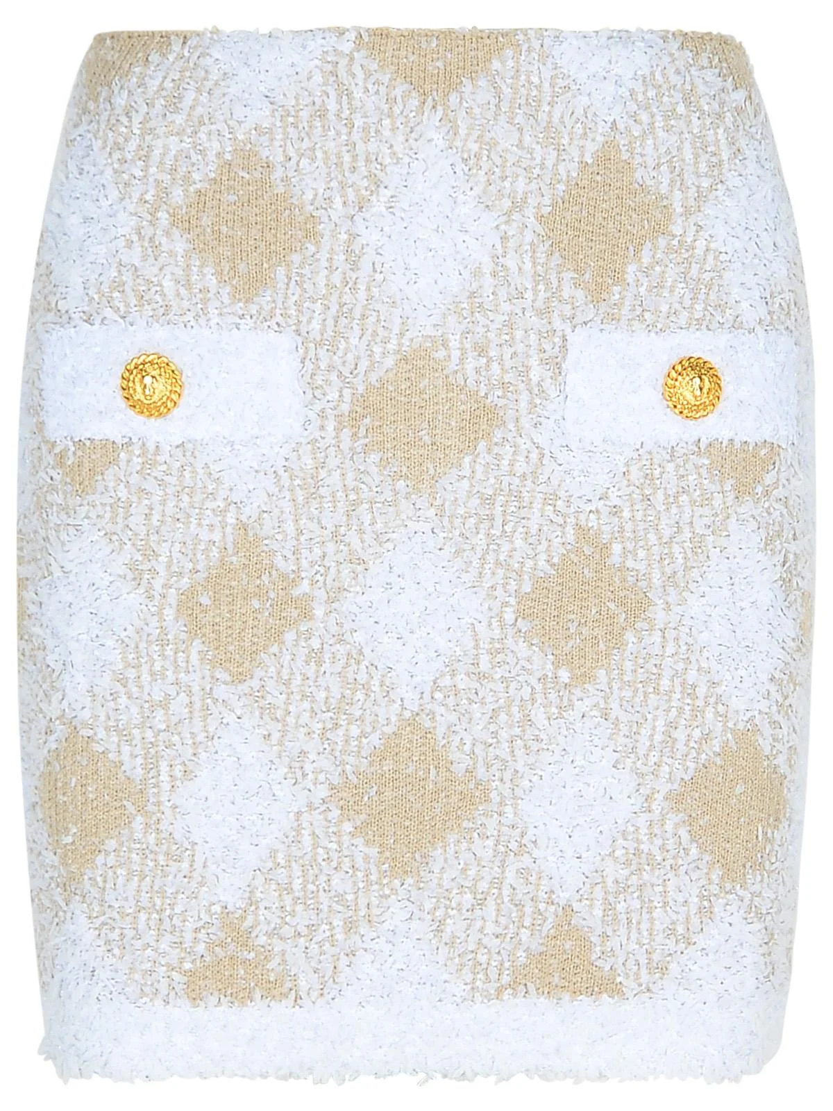 Balmain Beige Polyamide Blend Skirt - 1