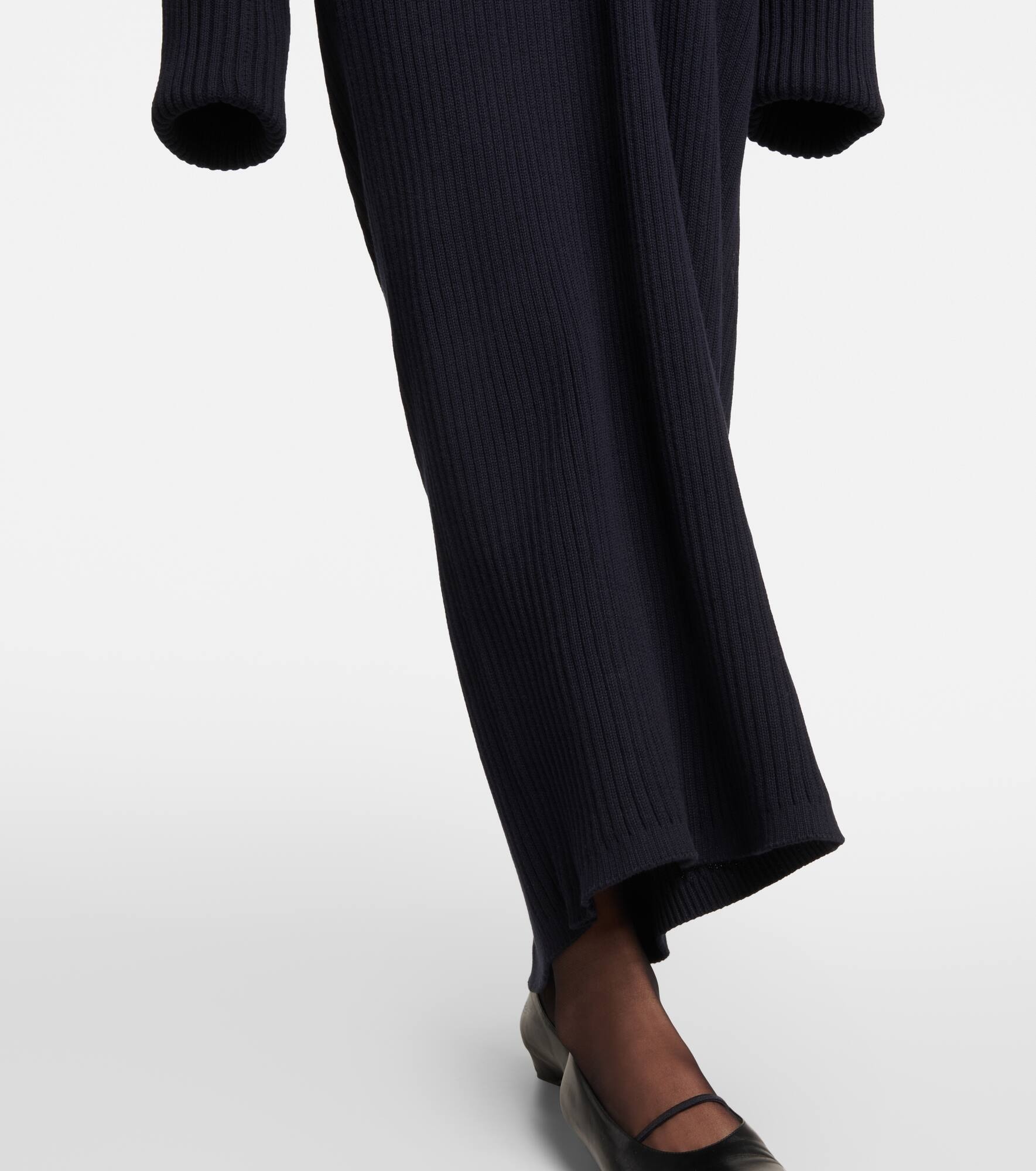 Elodie knitted cotton maxi dress - 5