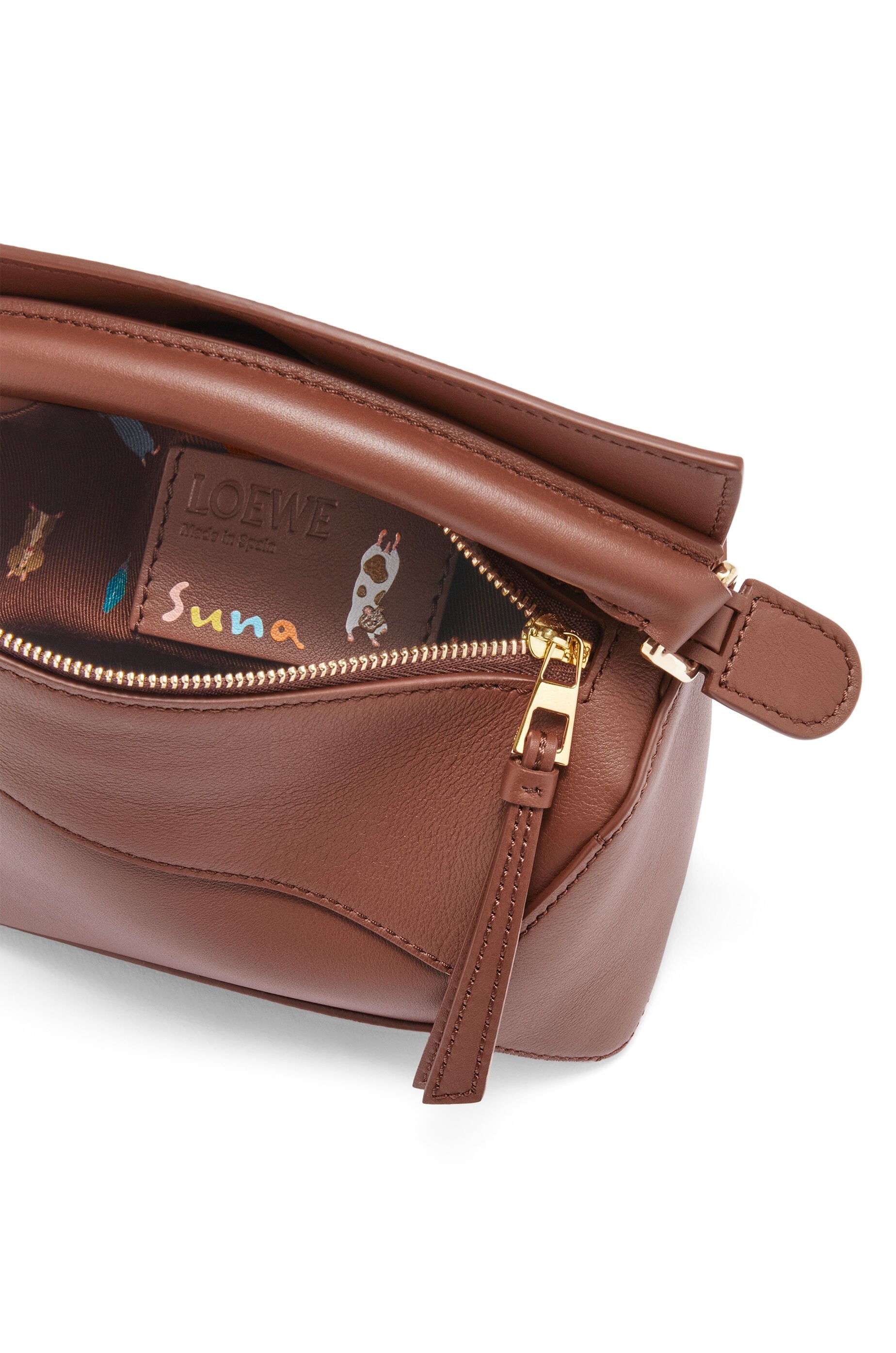 Hamster mini Puzzle bag in nappa calfskin - 8