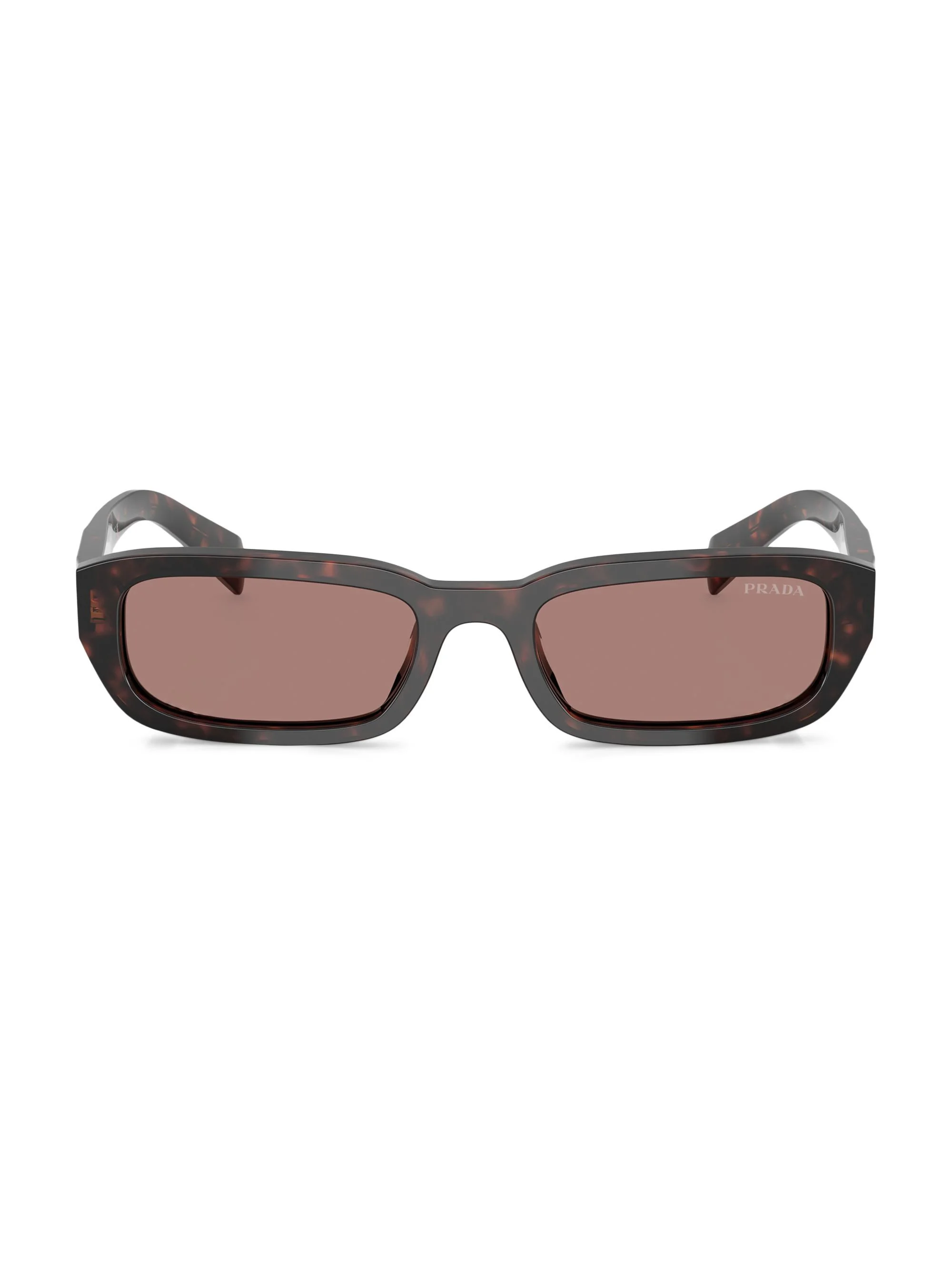Women's 53MM Rectangular Sunglasses - Lite Brown - 1