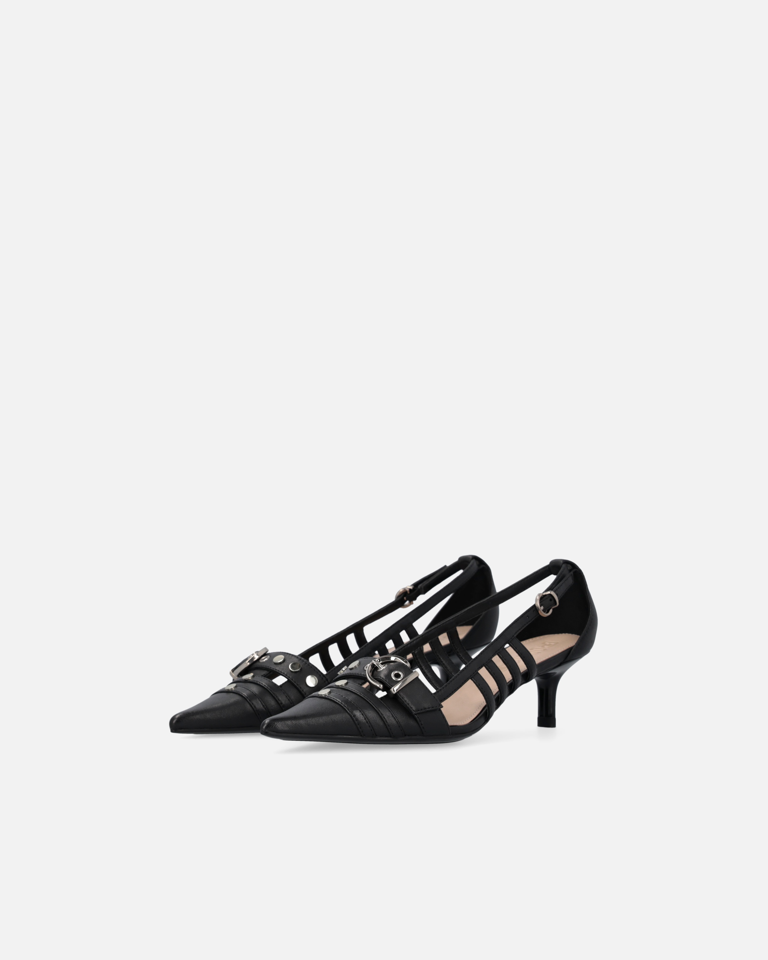 POINTED NAPPA LEATHER SLINGBACK PUMPS - 6